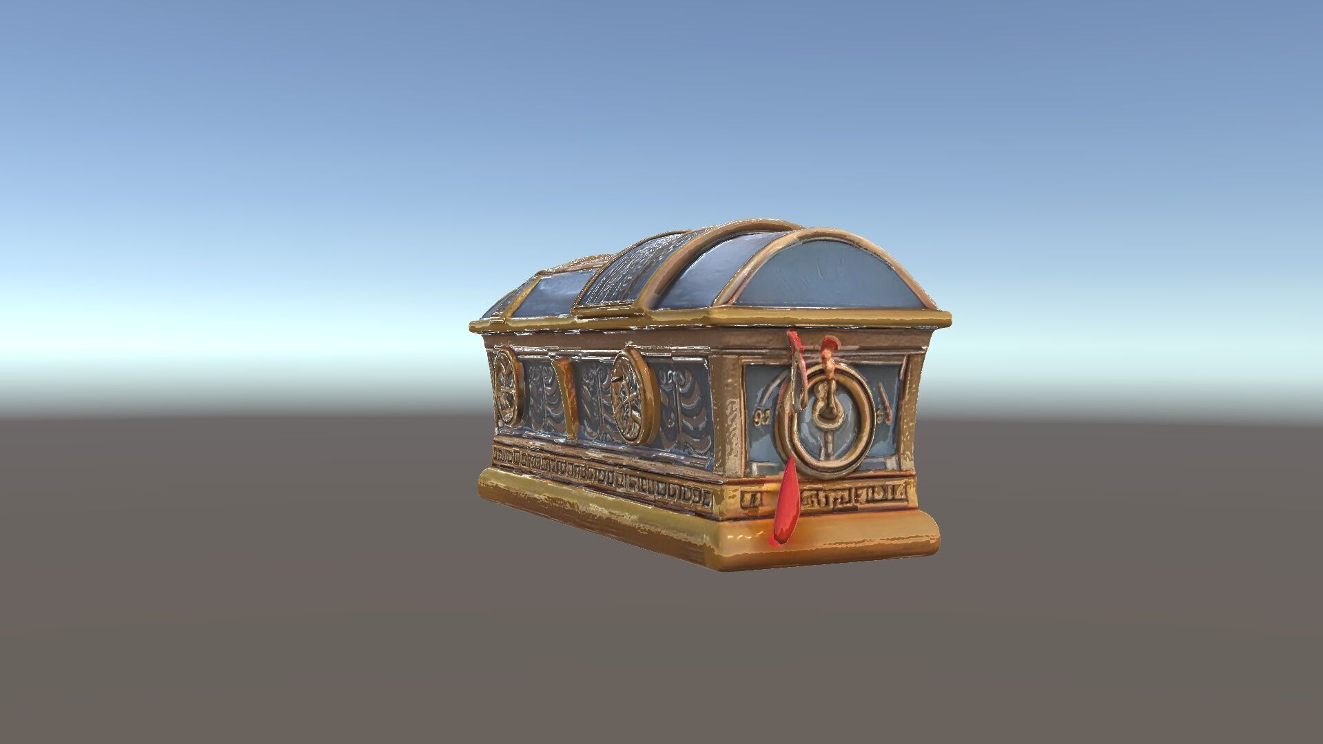 Antique Treasure Chest Model Pack Low-poly 3D model_8