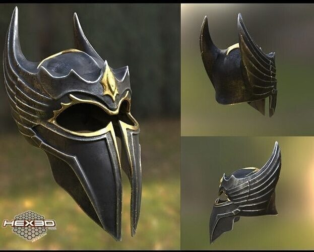 Skyrim Gryphon Concept Helmet 3D print model