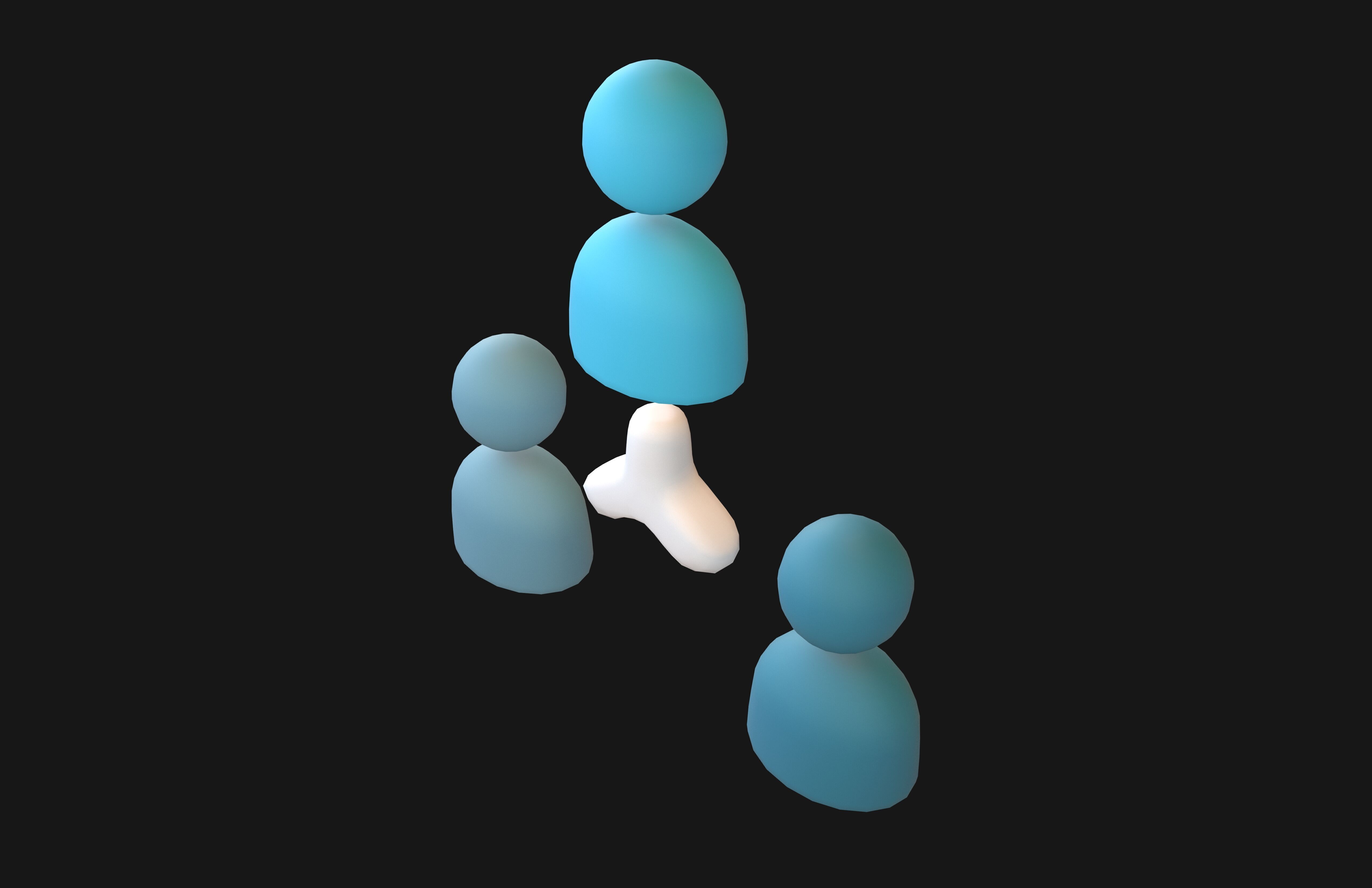 Organization Icon v3 001 Low-poly 3D model_1