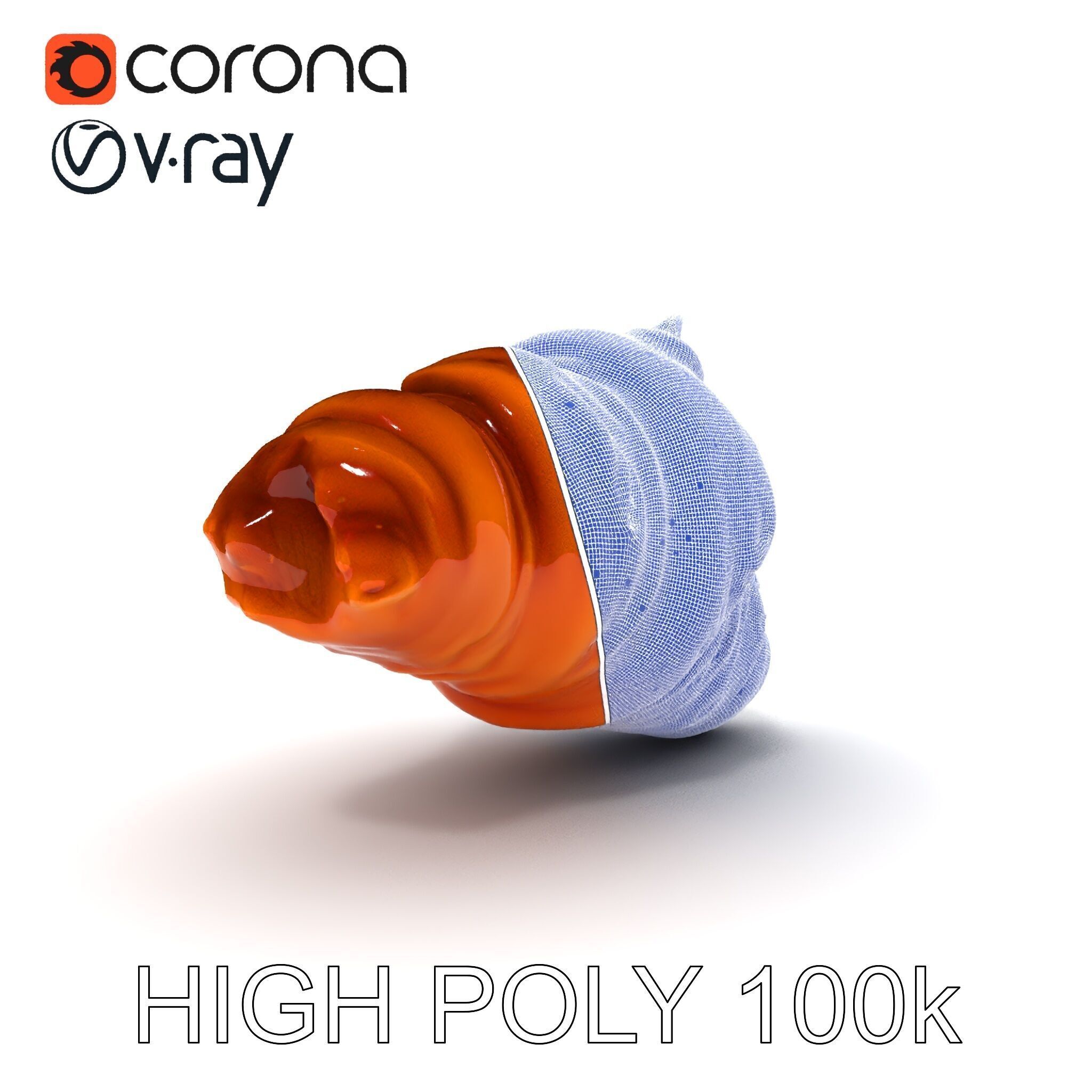 Realistic Croissant Model Pack for D Rendering Low-poly 3D model_30