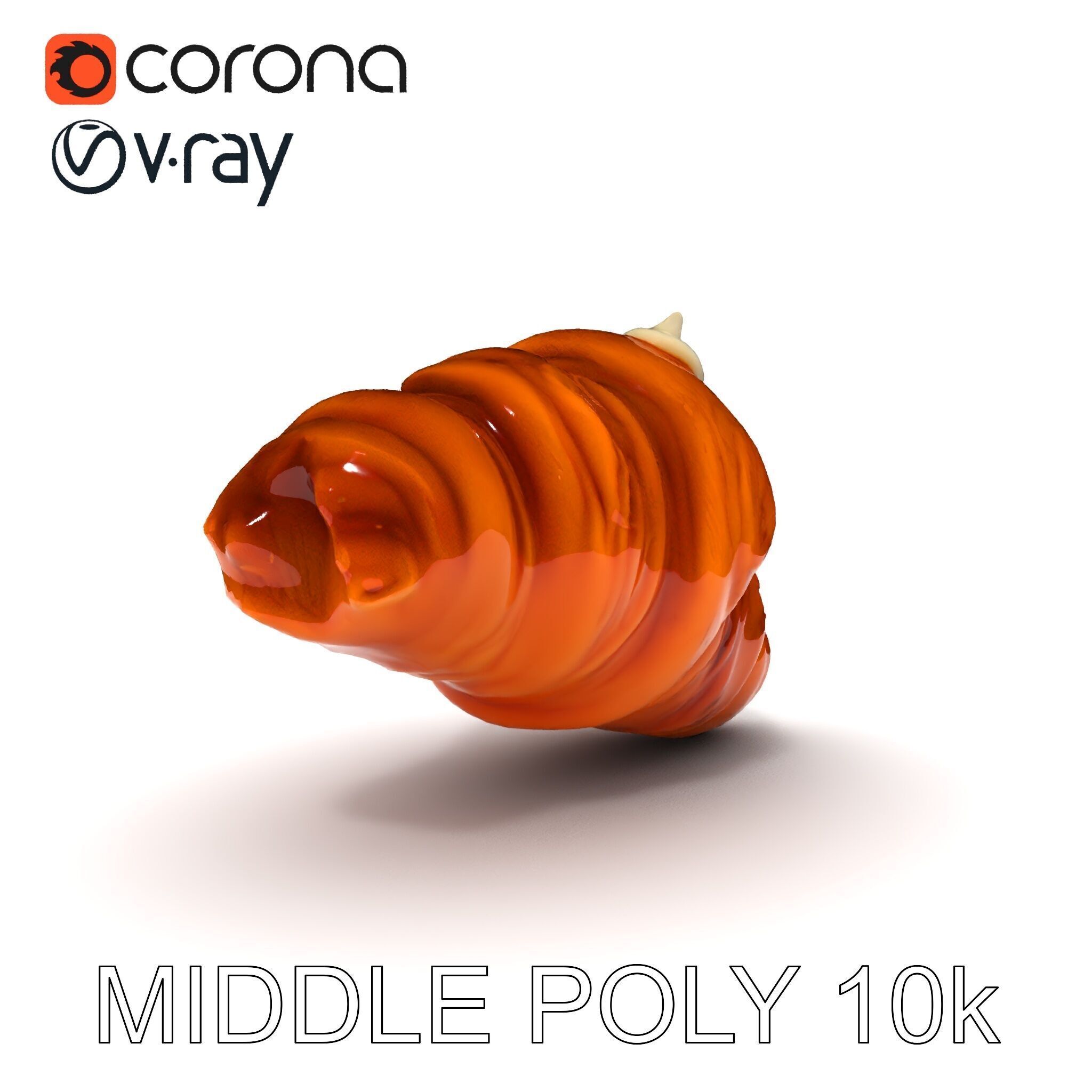Realistic Croissant Model Pack for D Rendering Low-poly 3D model_18