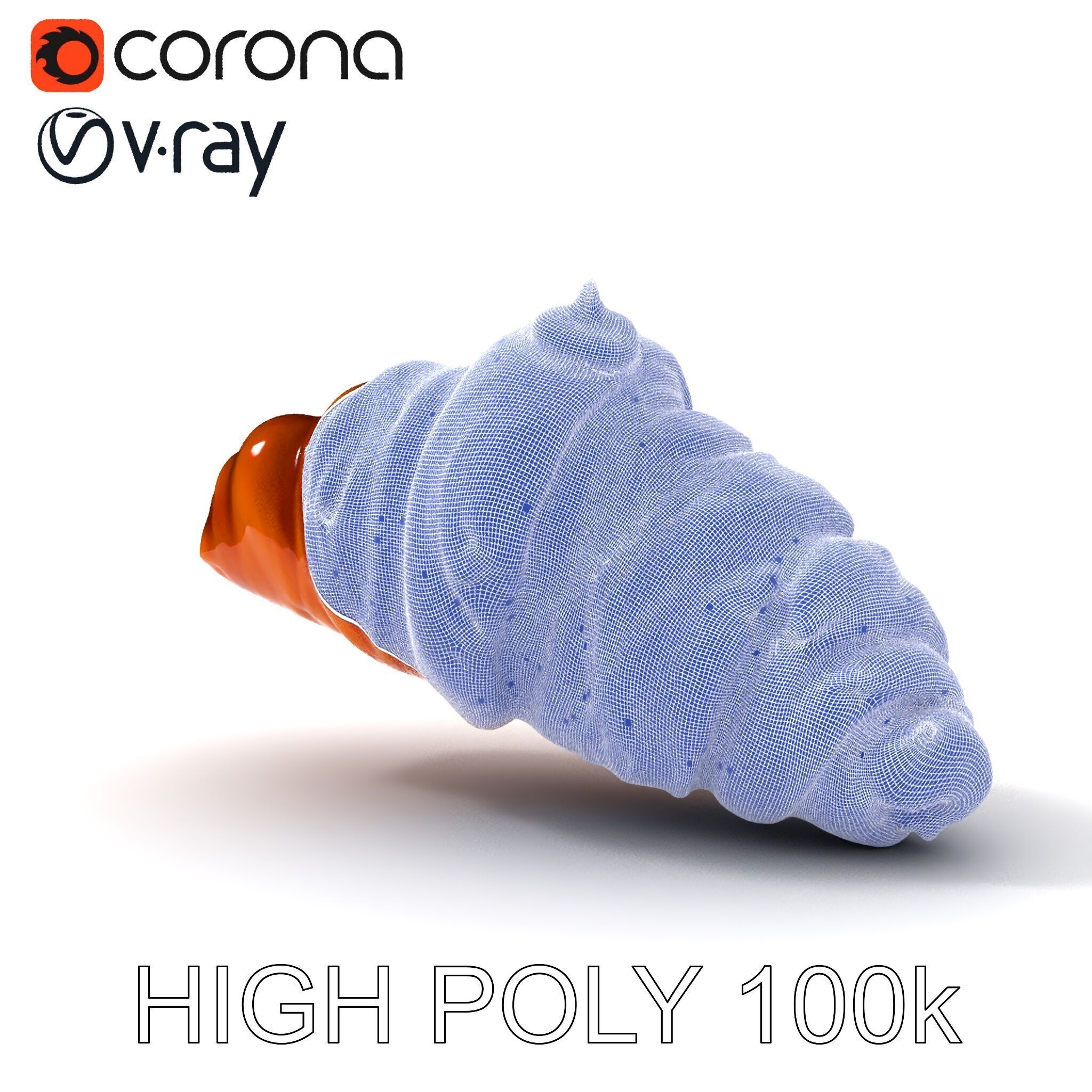 Realistic Croissant Model Pack for D Rendering Low-poly 3D model_23