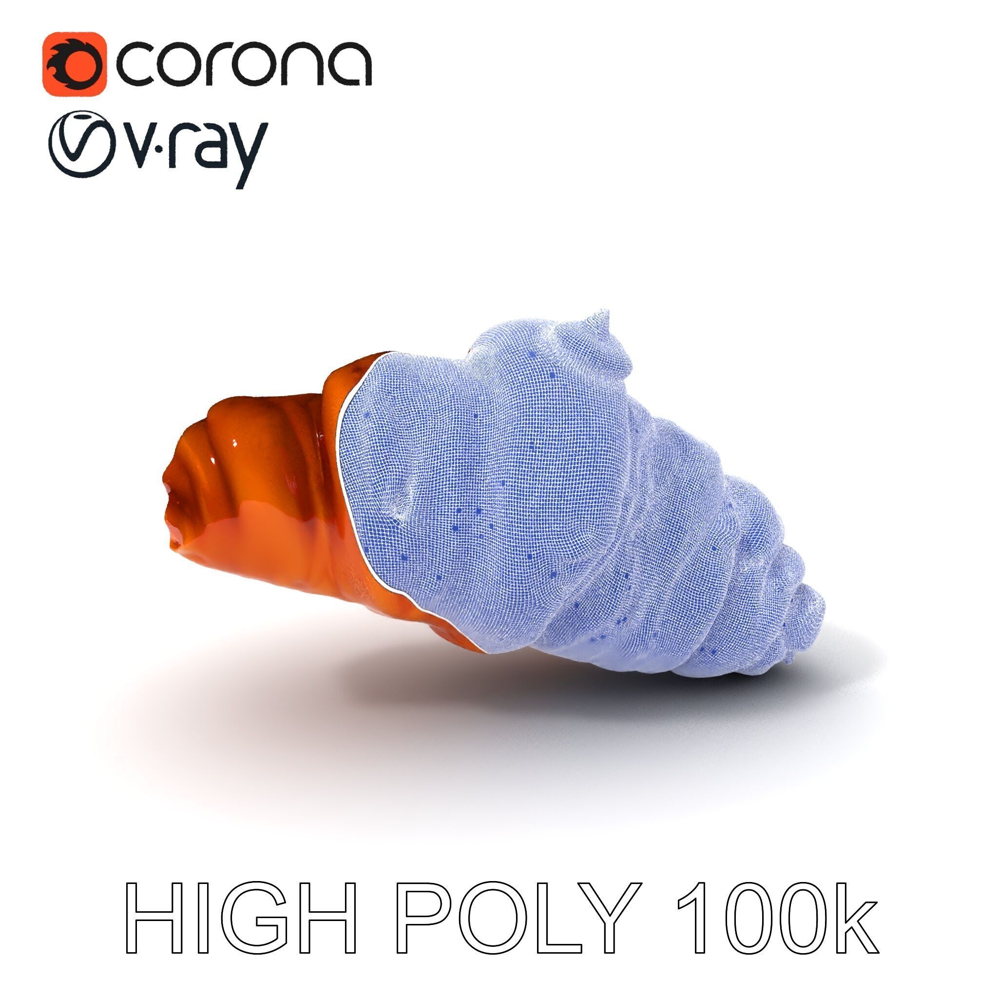 Realistic Croissant Model Pack for D Rendering Low-poly 3D model_3