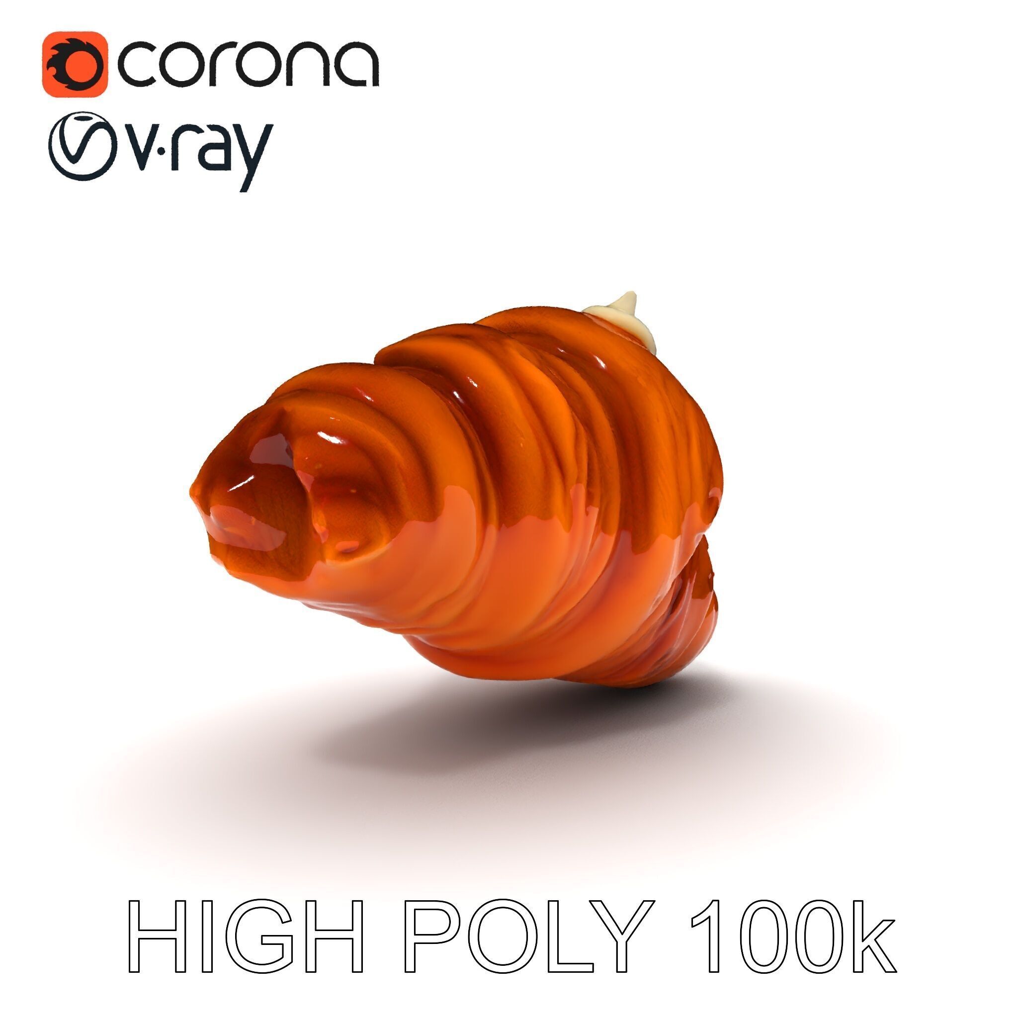 Realistic Croissant Model Pack for D Rendering Low-poly 3D model_20