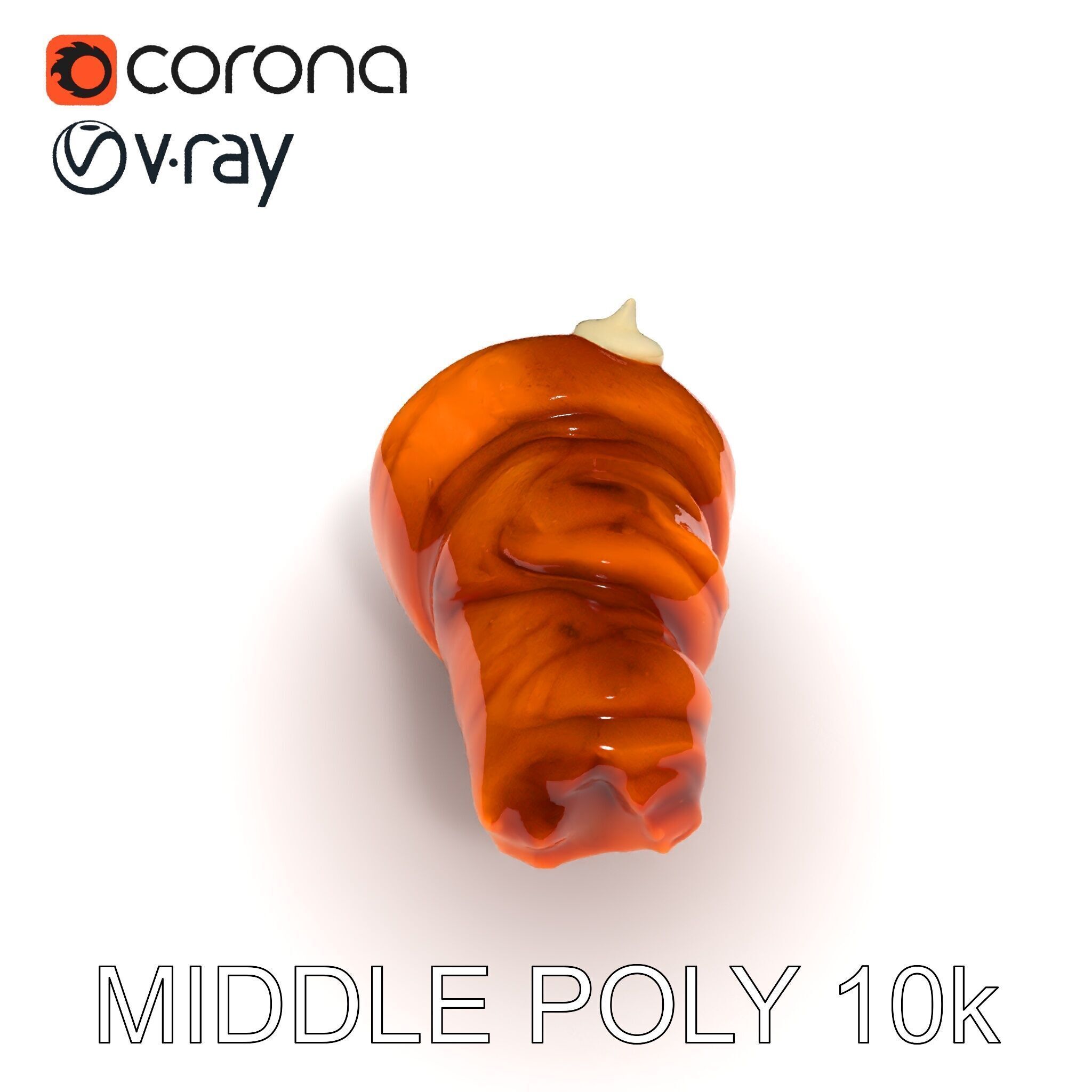Realistic Croissant Model Pack for D Rendering Low-poly 3D model_28
