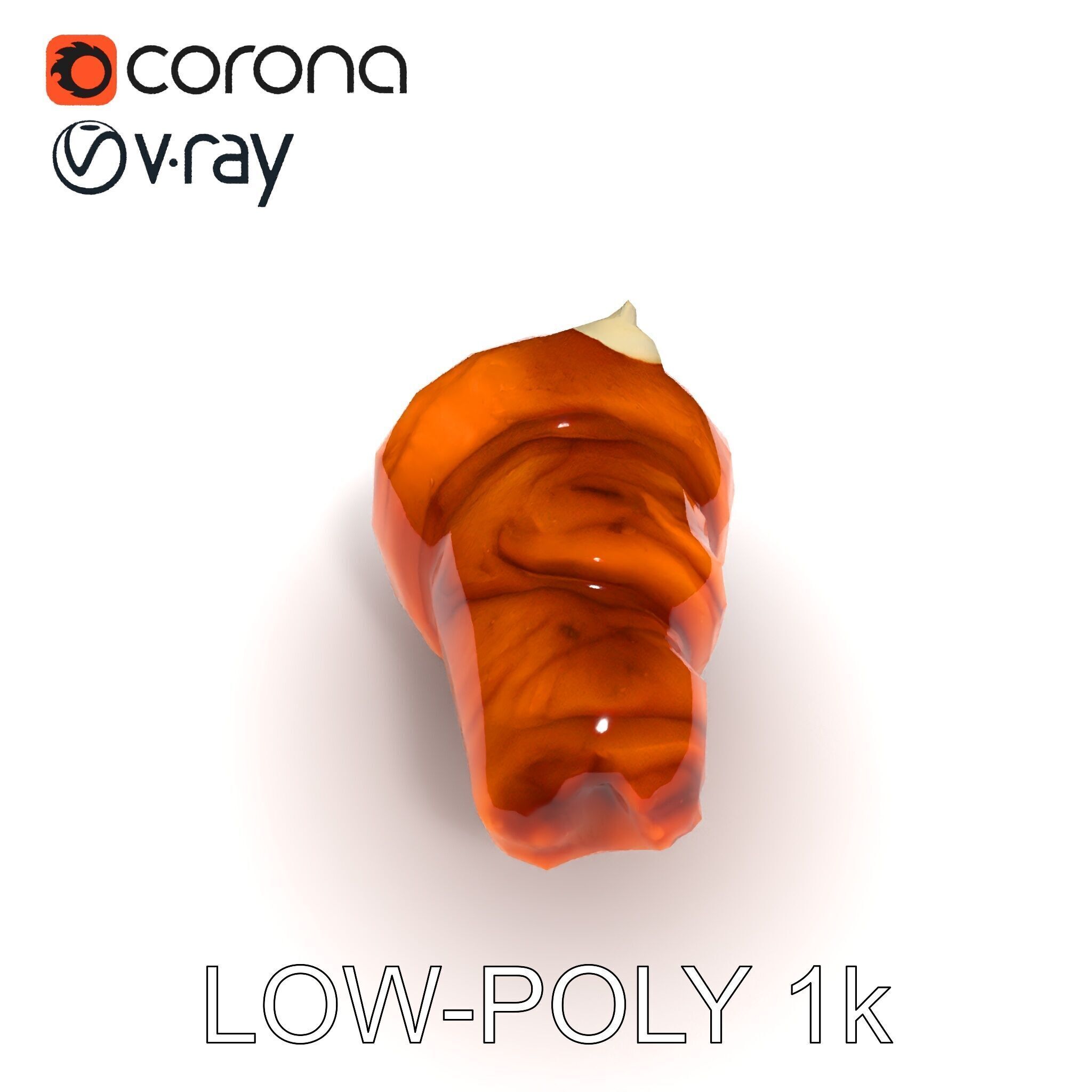 Realistic Croissant Model Pack for D Rendering Low-poly 3D model_7