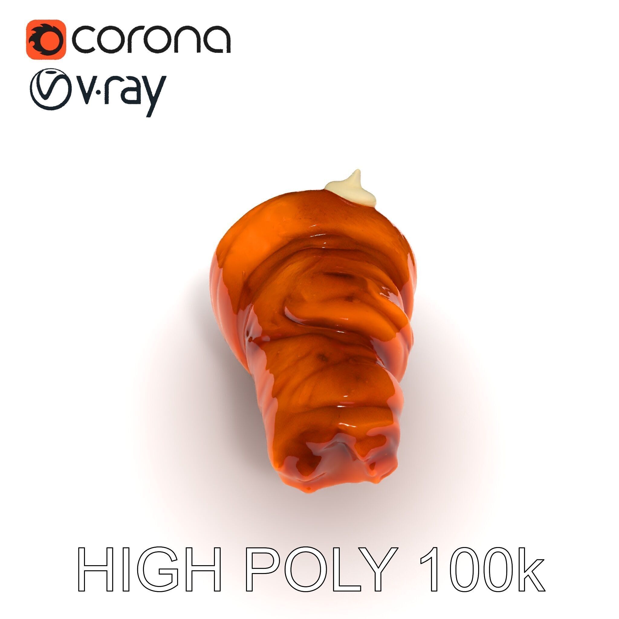 Realistic Croissant Model Pack for D Rendering Low-poly 3D model_11