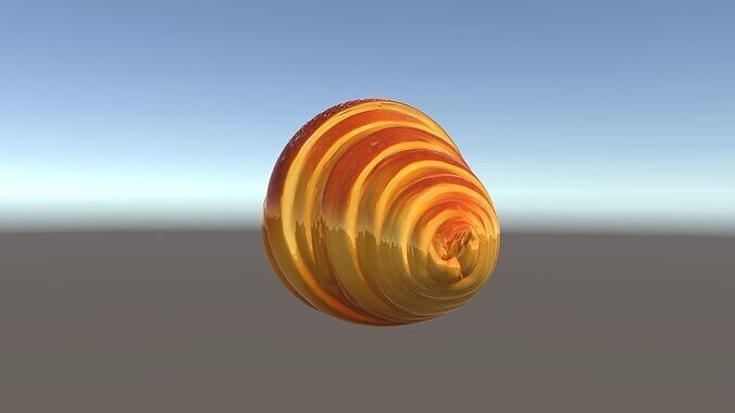 Realistic D Croissant Model Pack Low-poly 3D model 5