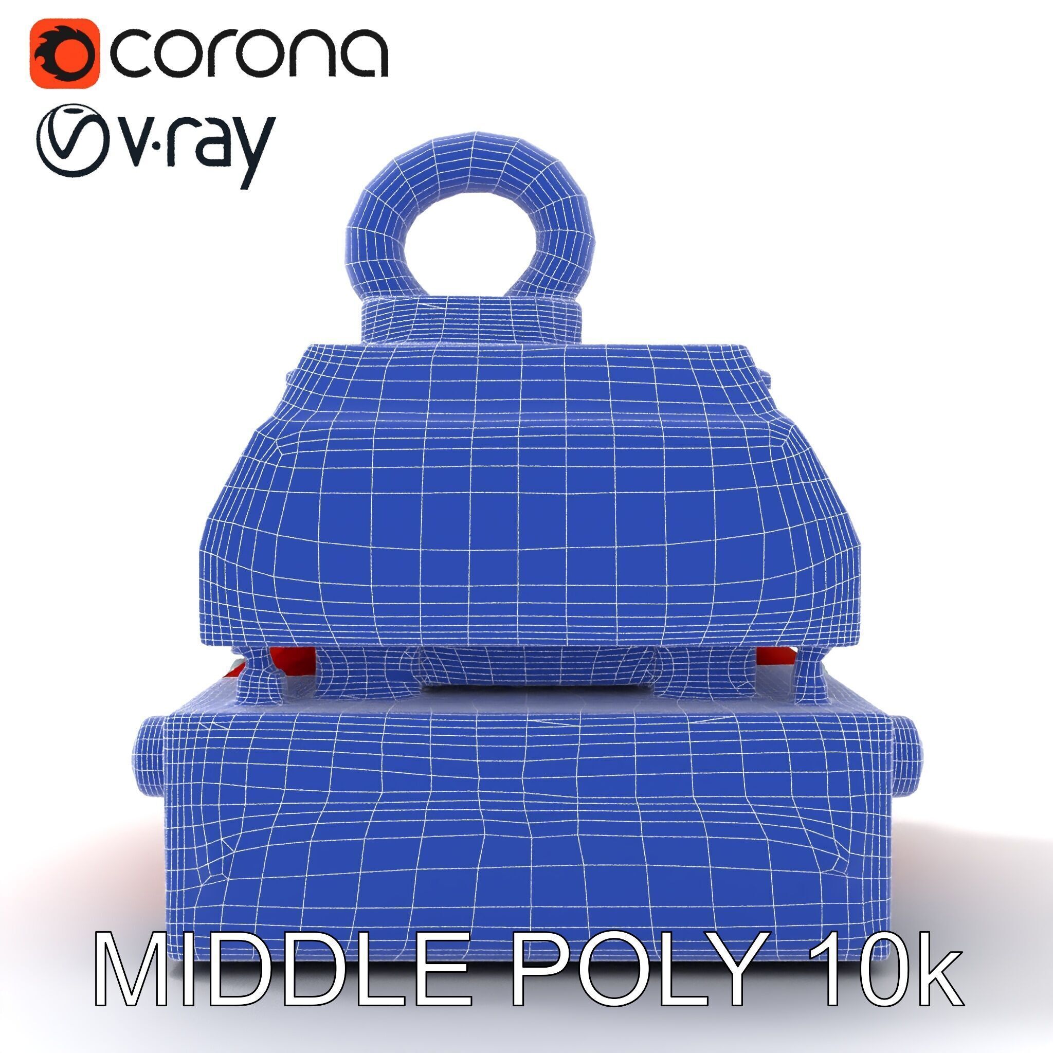 Industrial Magnet Hoist D Model Pack Low-poly 3D model_8