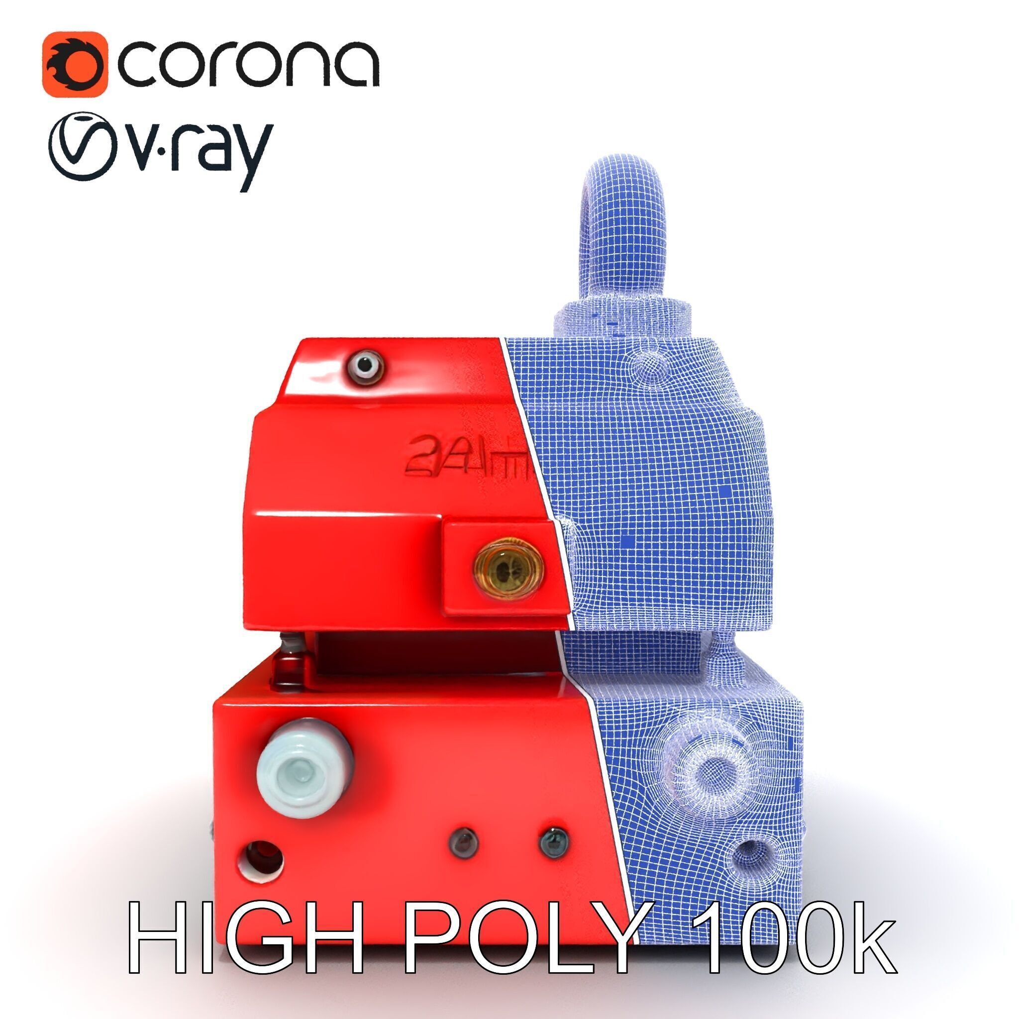 Industrial Magnet Hoist D Model Pack Low-poly 3D model_16