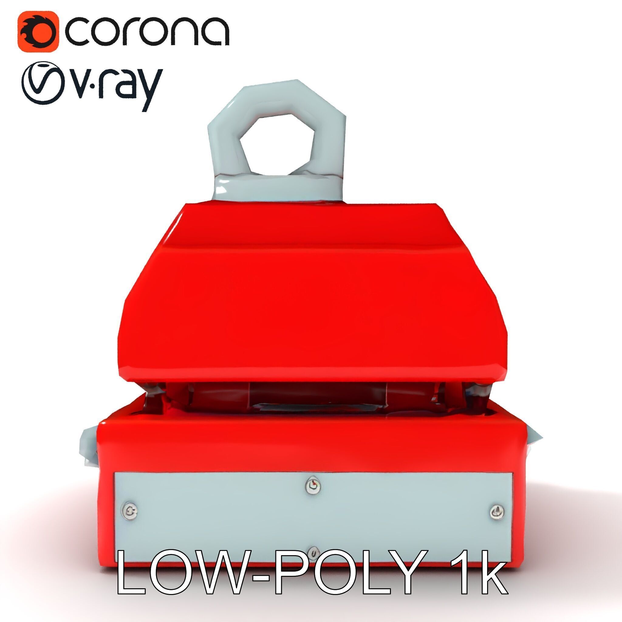 Industrial Magnet Hoist D Model Pack Low-poly 3D model_7