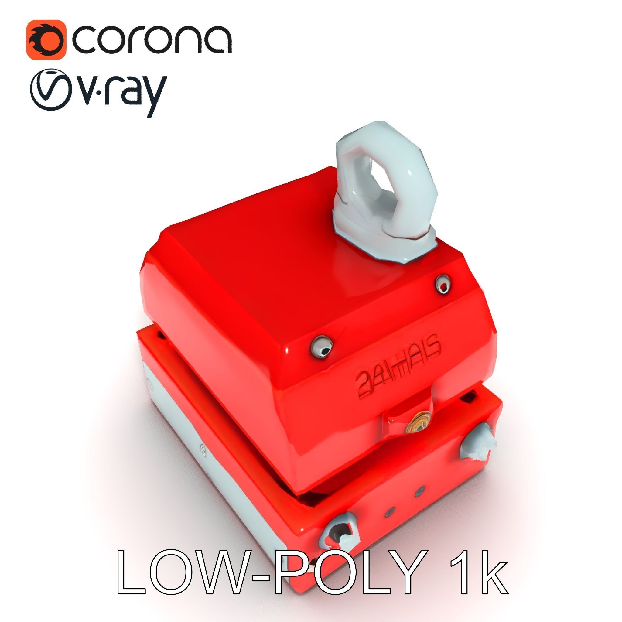 Industrial Magnet Hoist D Model Pack Low-poly 3D model_9