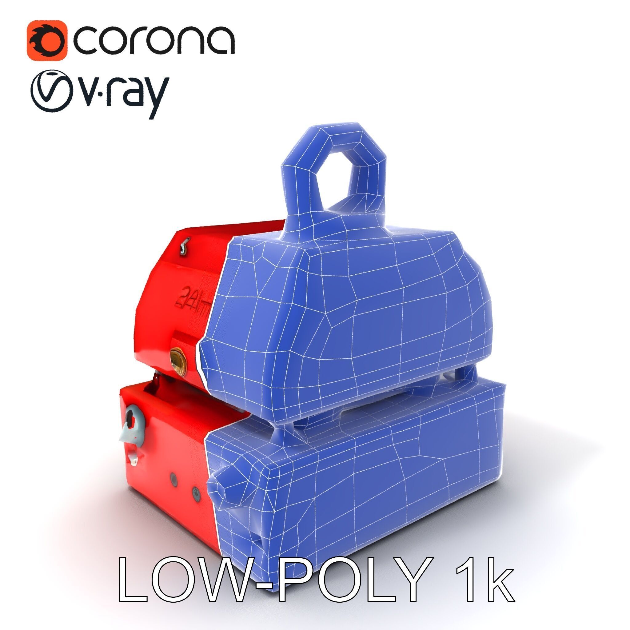 Industrial Magnet Hoist D Model Pack Low-poly 3D model_29