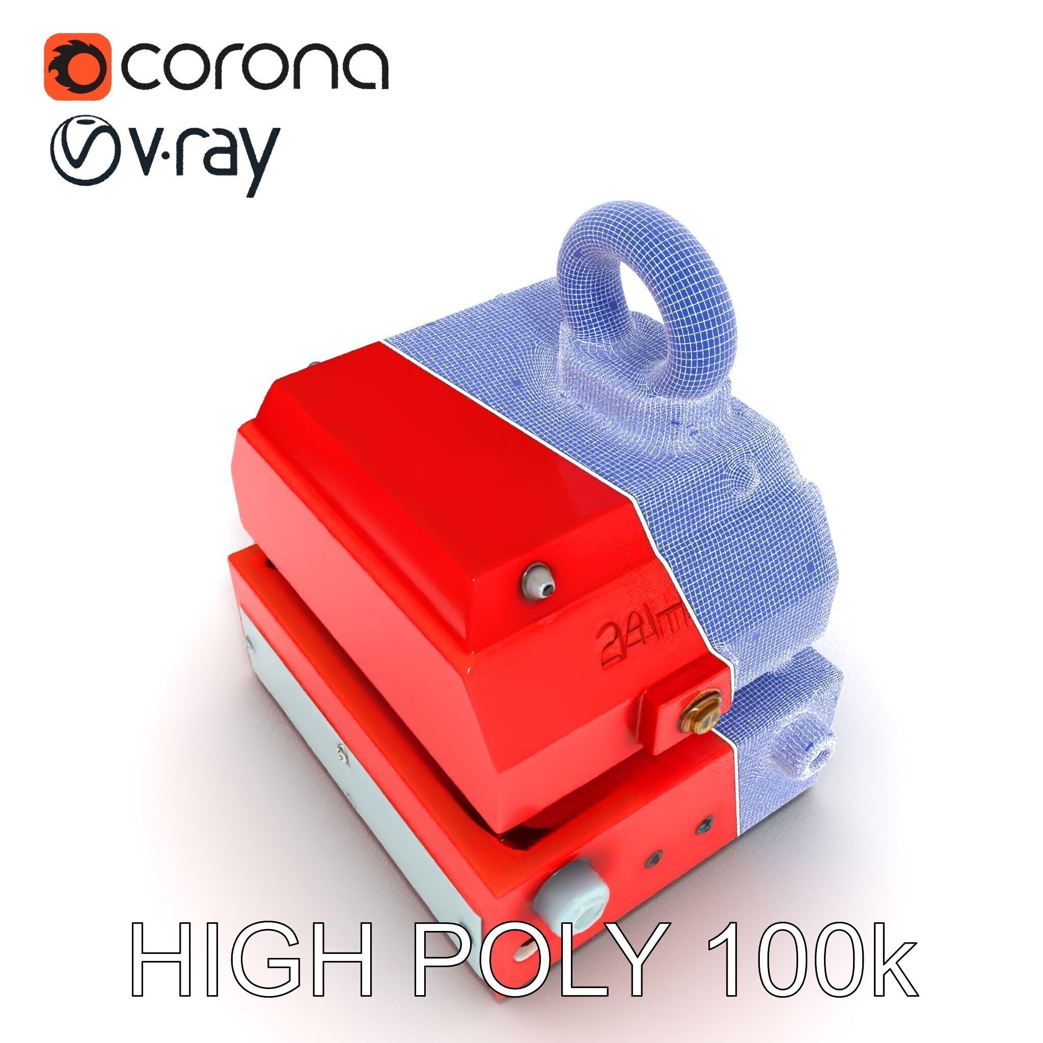 Industrial Magnet Hoist D Model Pack Low-poly 3D model_21