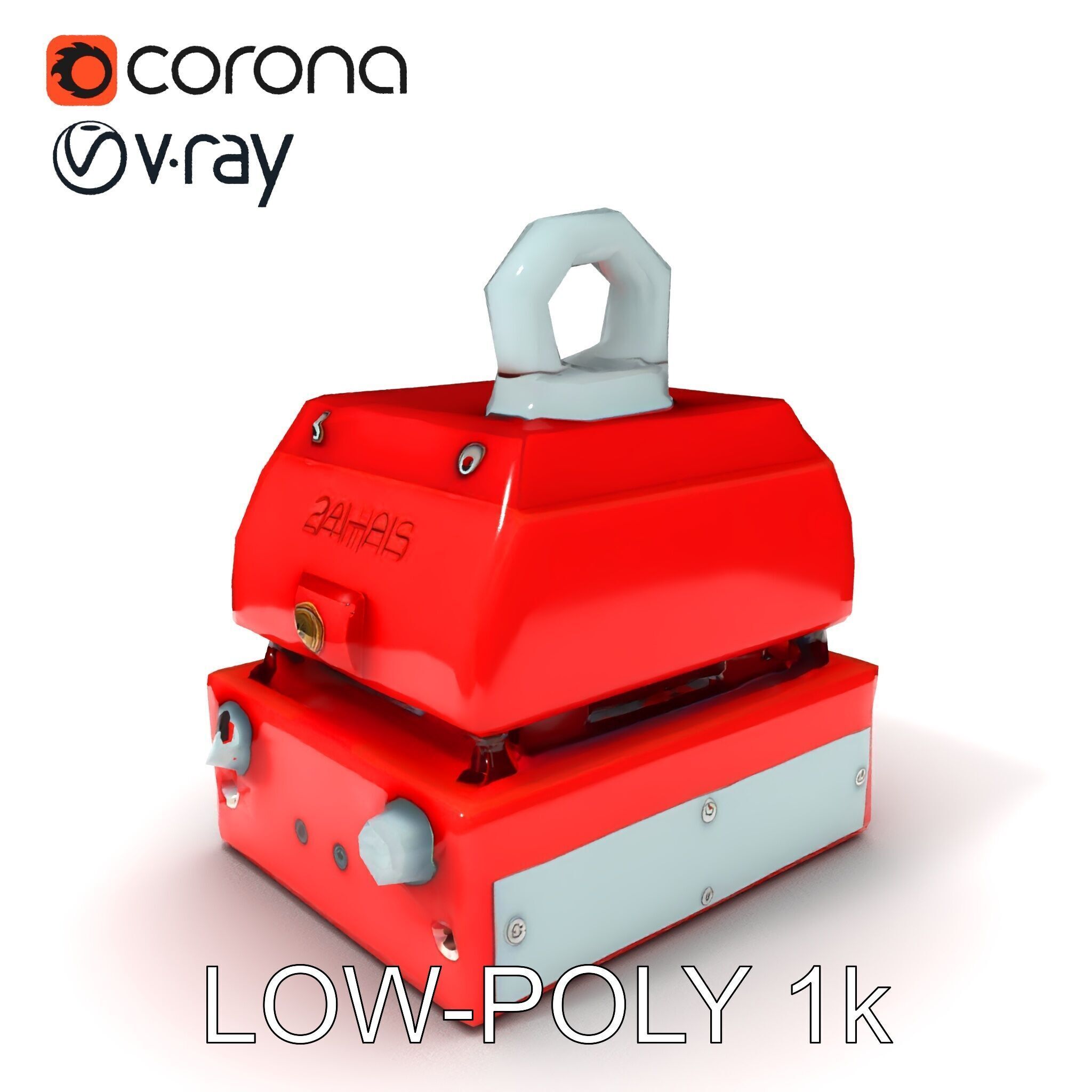 Industrial Magnet Hoist D Model Pack Low-poly 3D model_34