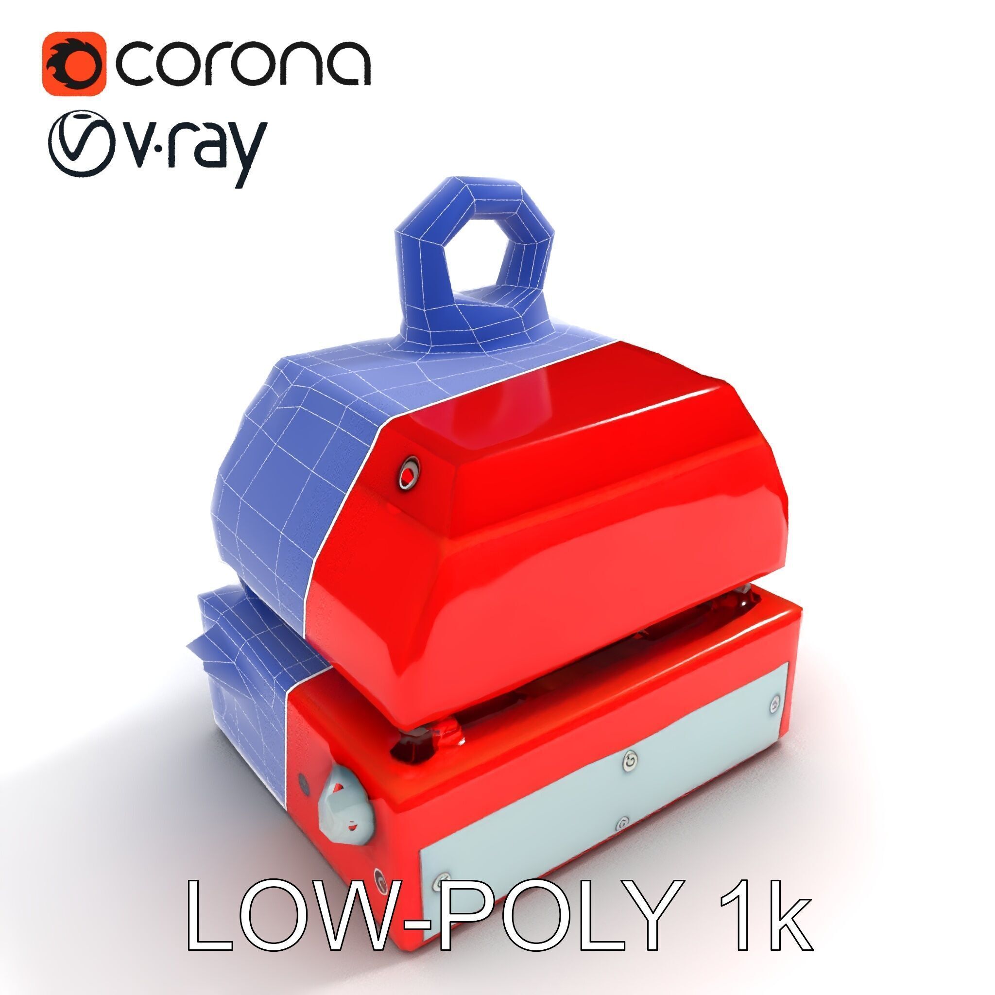 Industrial Magnet Hoist D Model Pack Low-poly 3D model_12