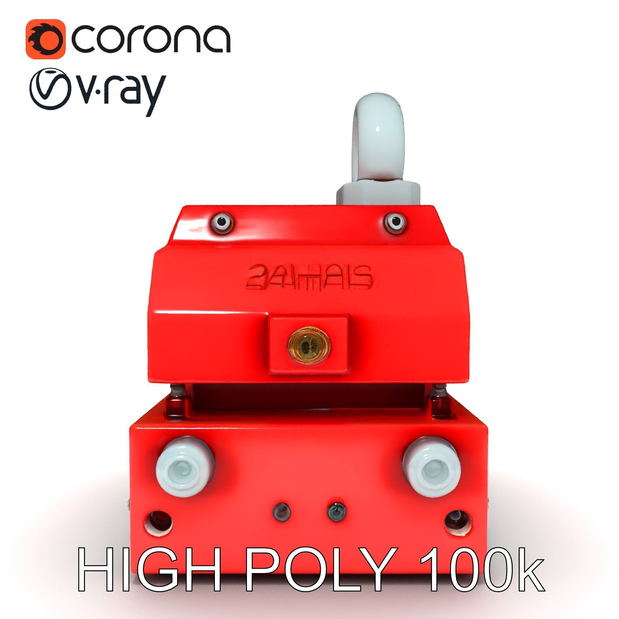 Industrial Magnet Hoist D Model Pack Low-poly 3D model_32