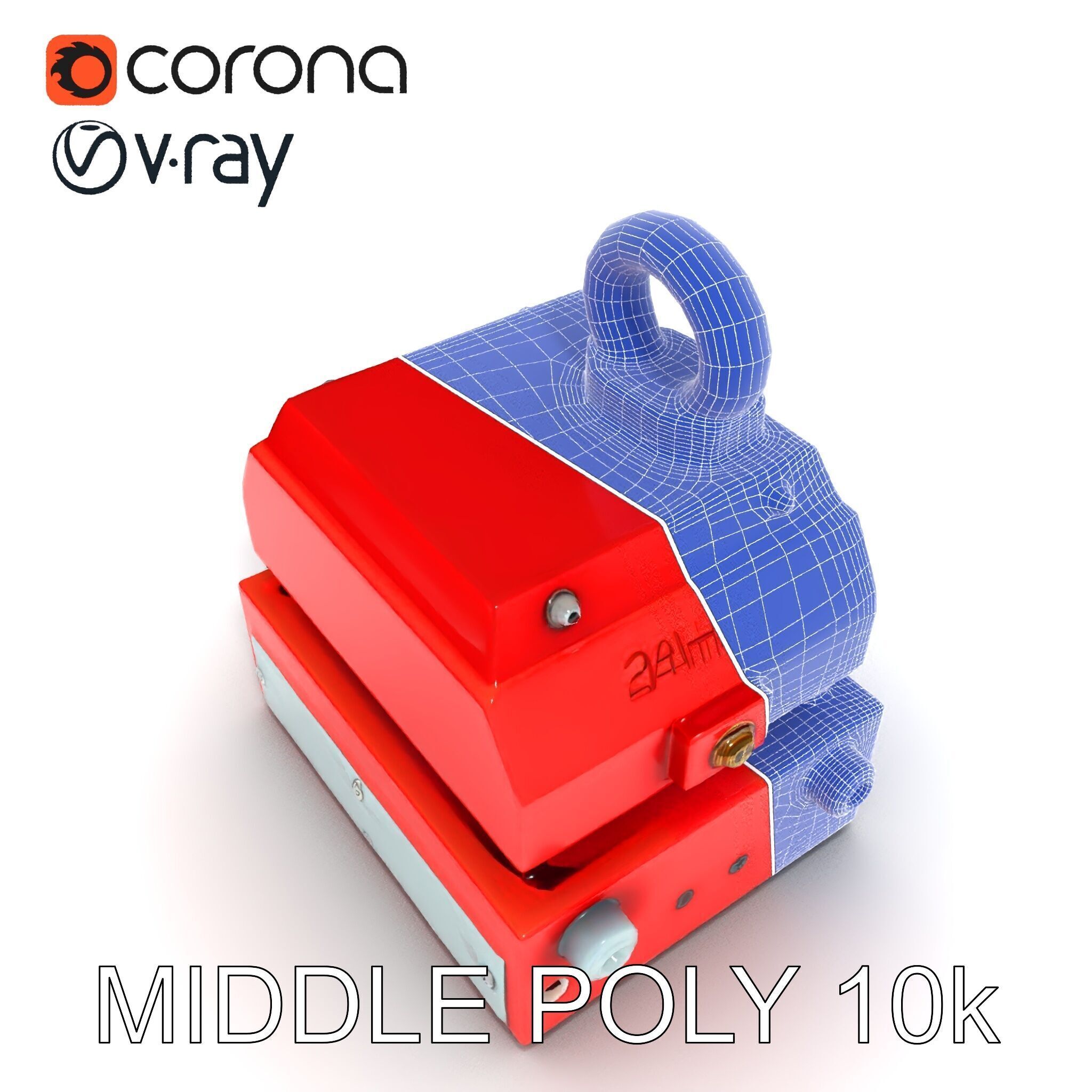 Industrial Magnet Hoist D Model Pack Low-poly 3D model_28