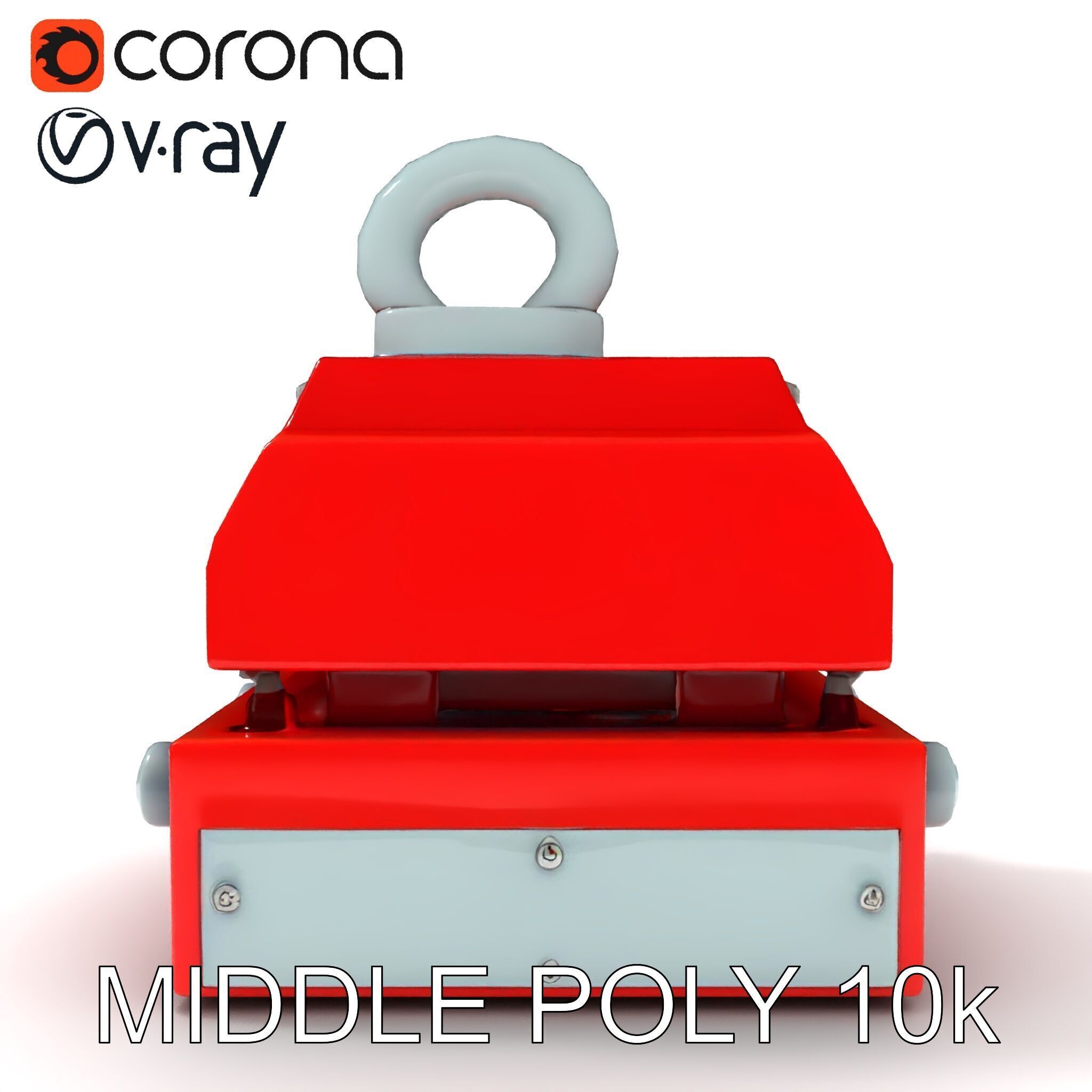 Industrial Magnet Hoist D Model Pack Low-poly 3D model_6