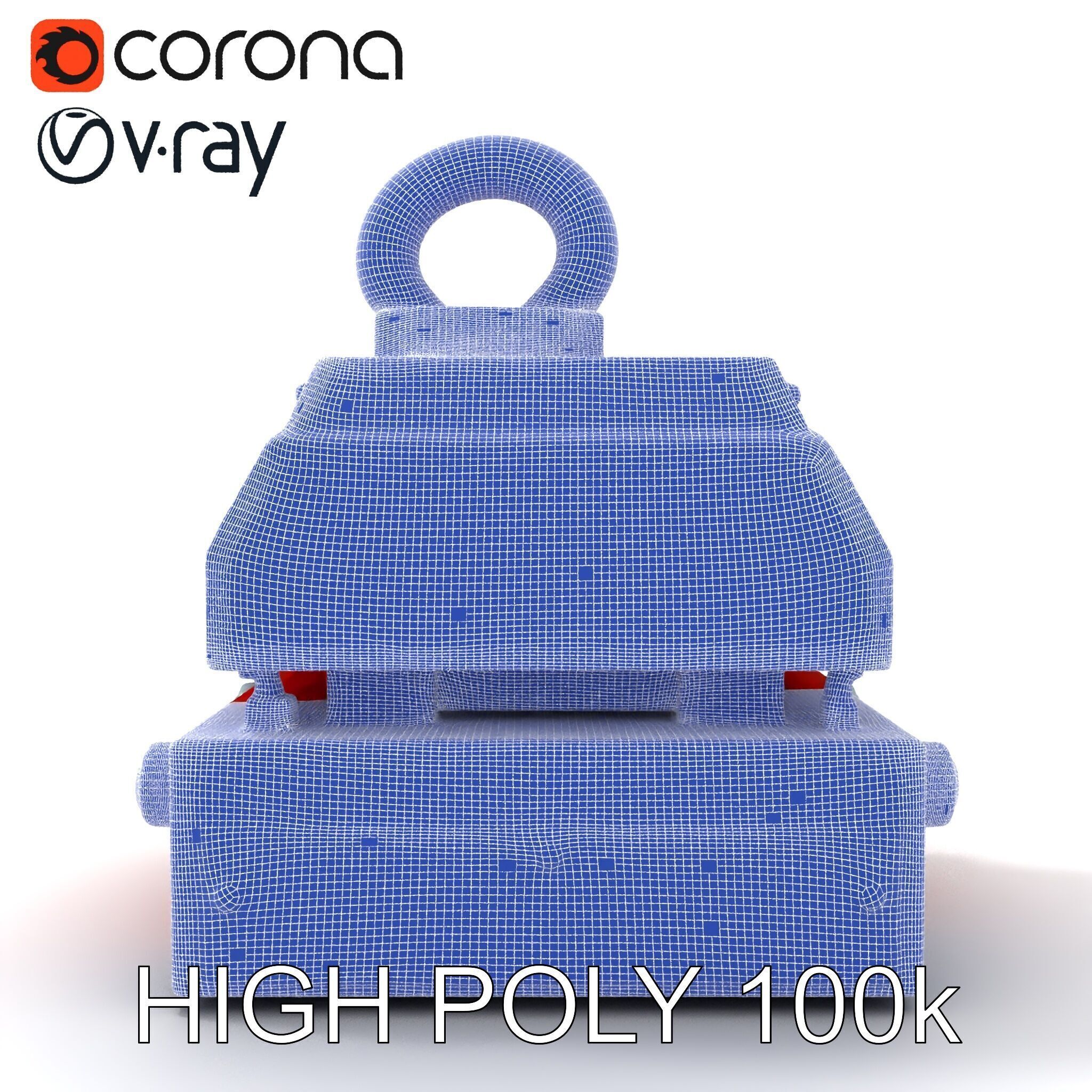 Industrial Magnet Hoist D Model Pack Low-poly 3D model_27