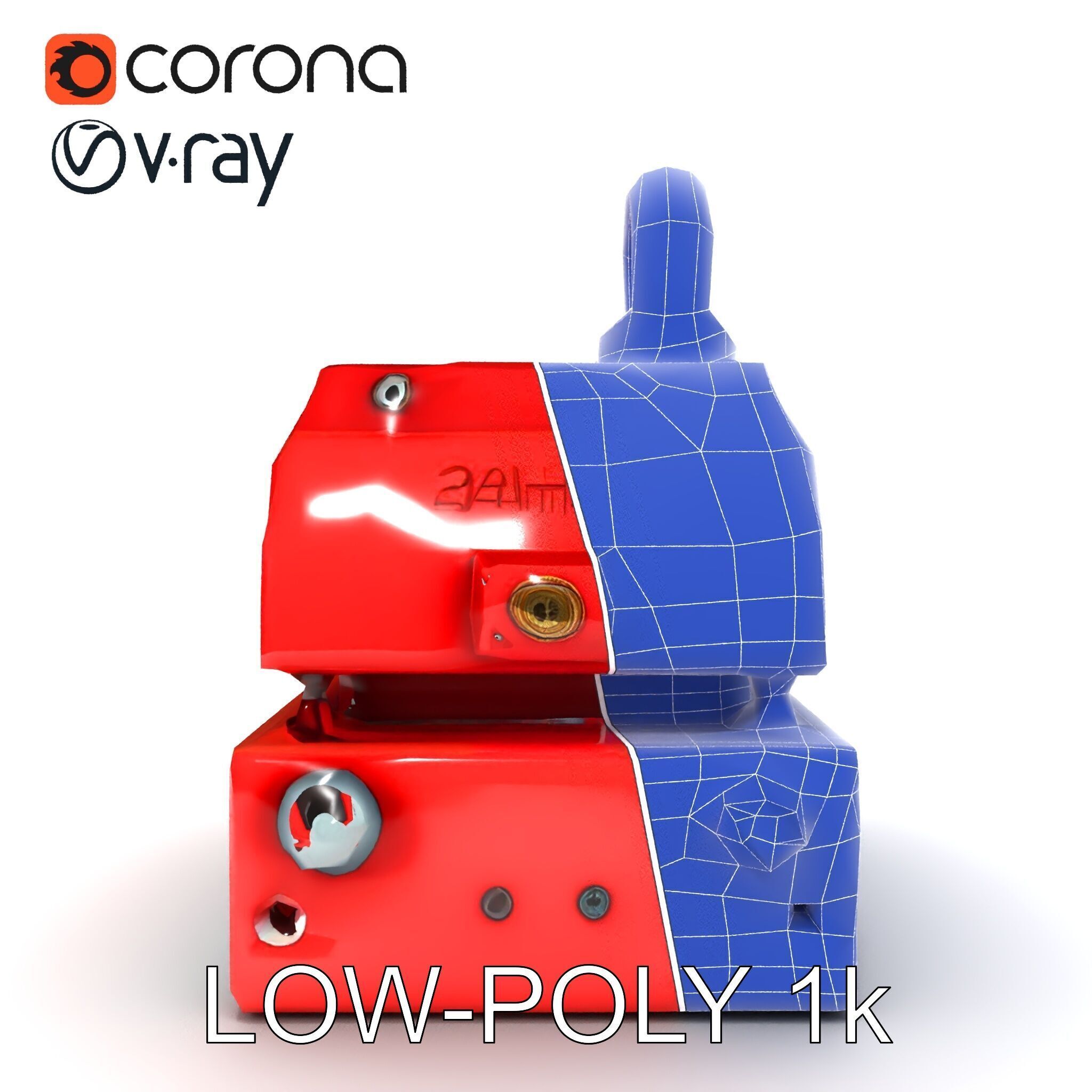 Industrial Magnet Hoist D Model Pack Low-poly 3D model_26