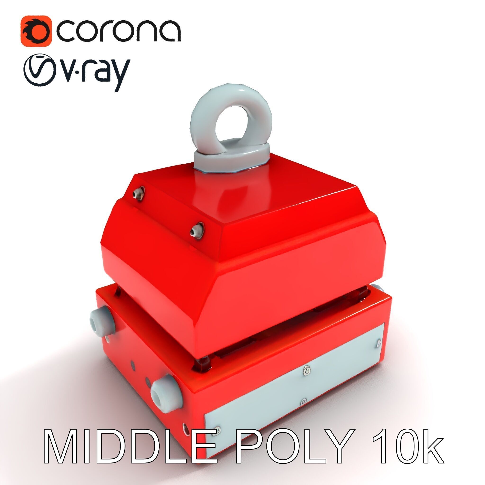 Industrial Magnet Hoist D Model Pack Low-poly 3D model_19