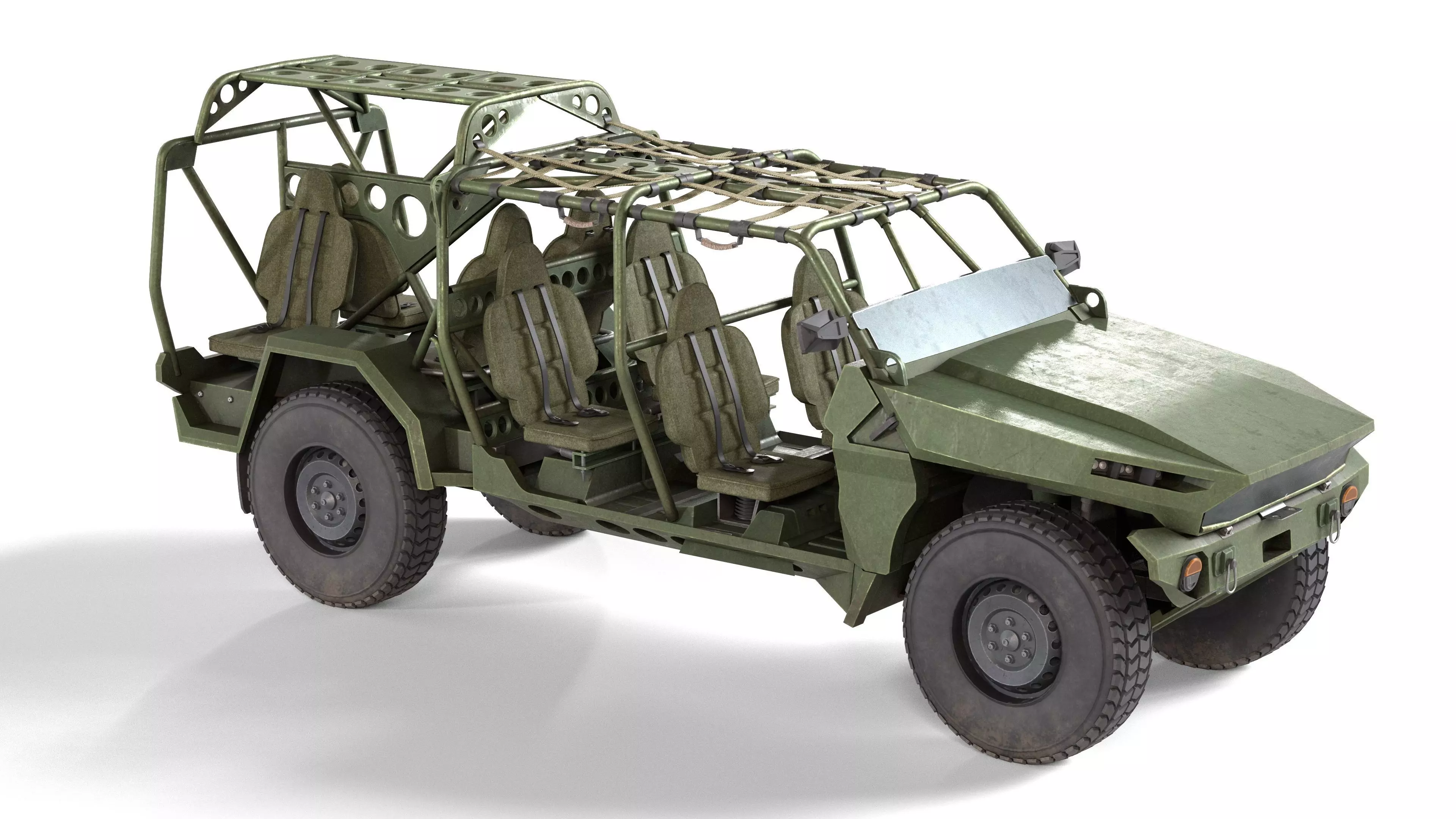 Chevy Colorado ZR2 military ISV Low-poly 3D model