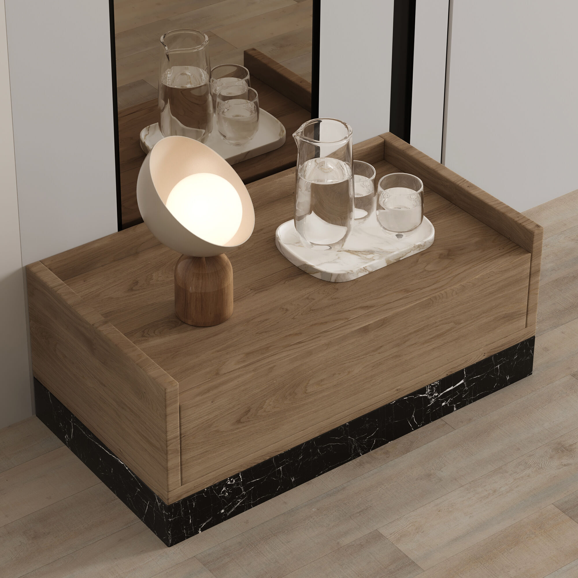 Headboard Wall Panel Composition 15 3D model_6