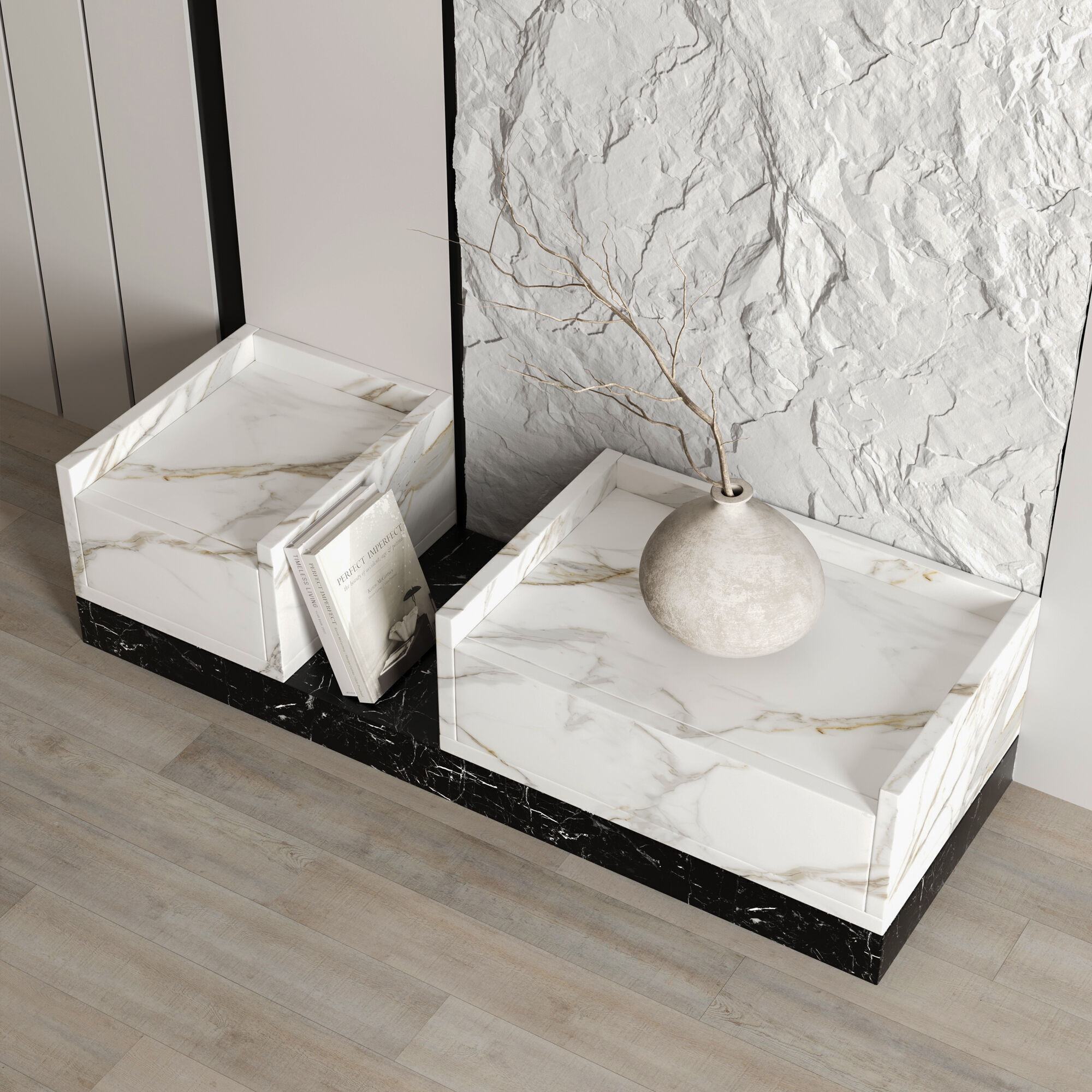 Headboard Wall Panel Composition 15 3D model_5