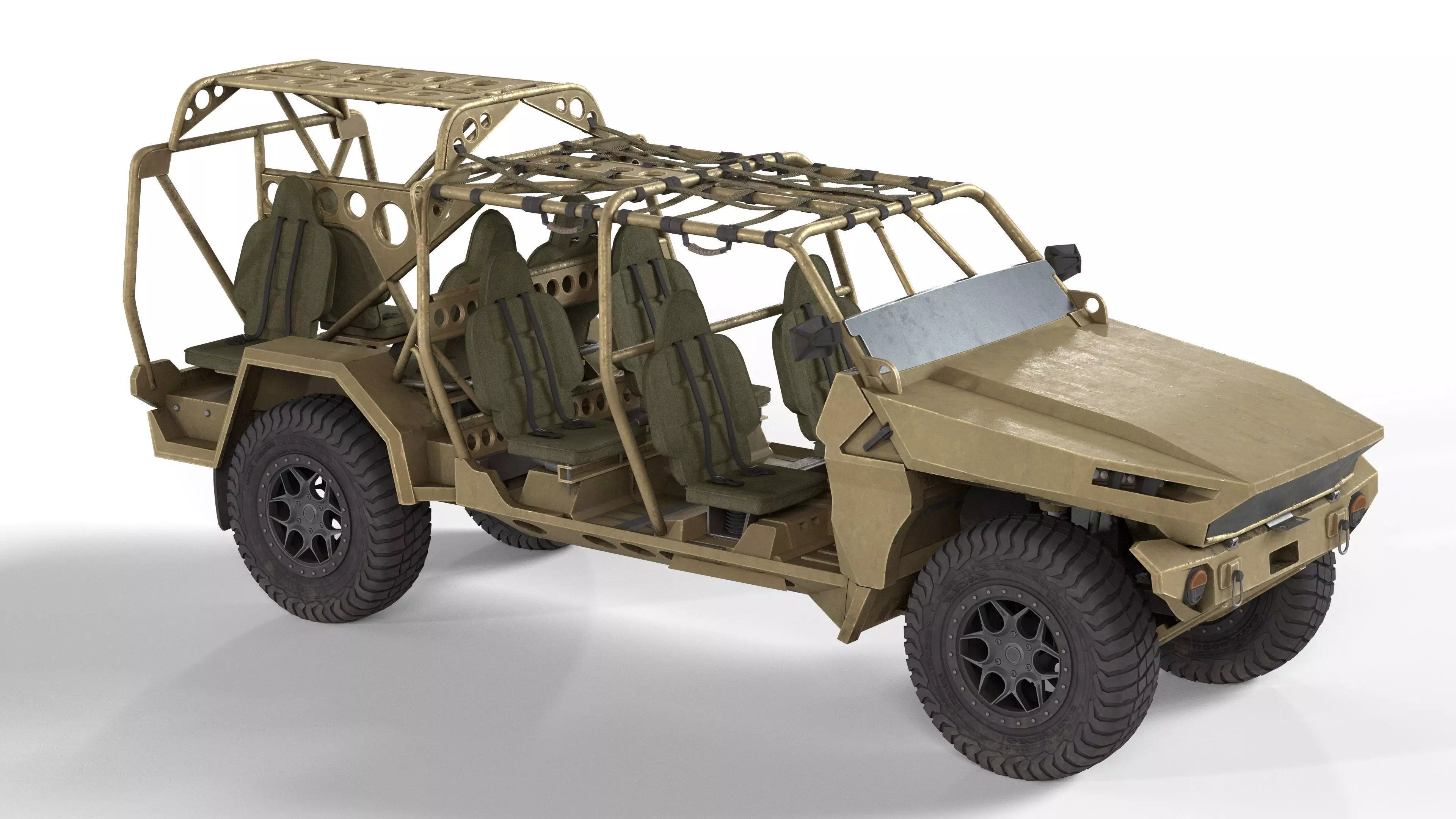 Chevy Colorado ZR2 military ISV V2 Low-poly 3D model