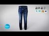 Low-poly Jeans or Denim Pant 3D Model for game with  PBR Texture Low-poly 3D model_2
