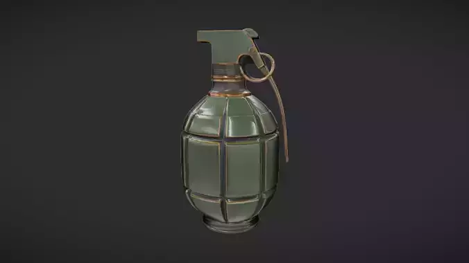 military hand grenade 2 3D model