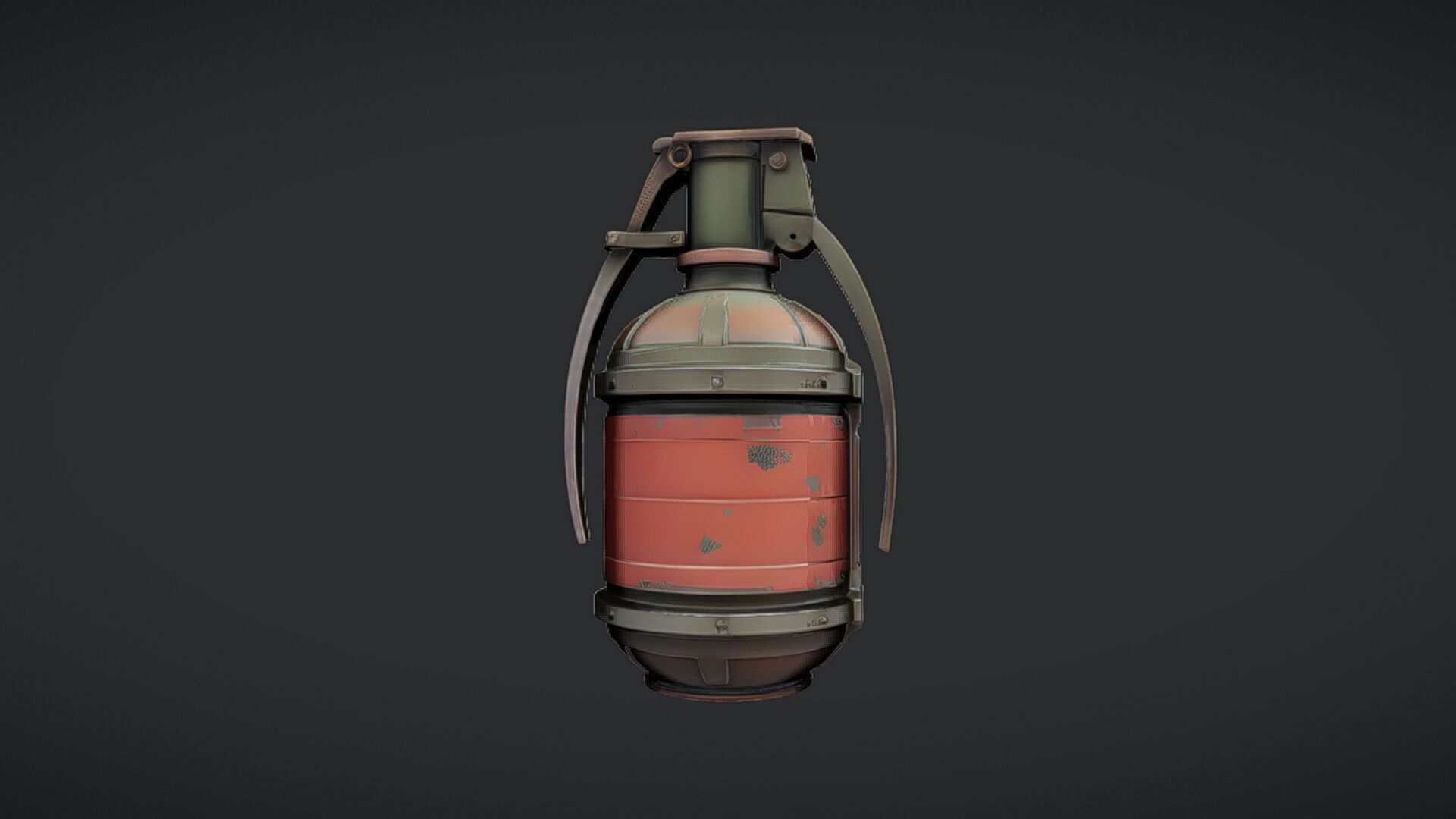 military hand grenade 3D model_19