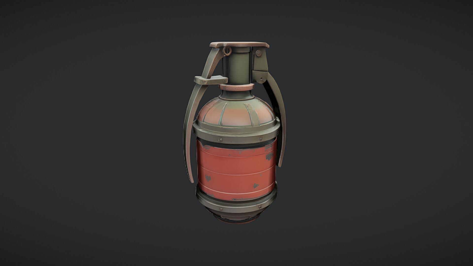 military hand grenade 3D model_11