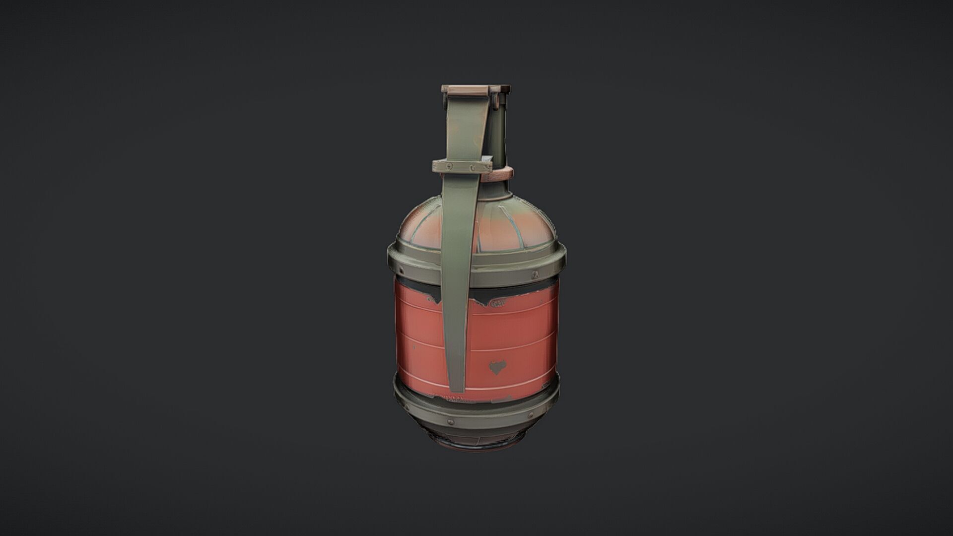 military hand grenade 3D model_17