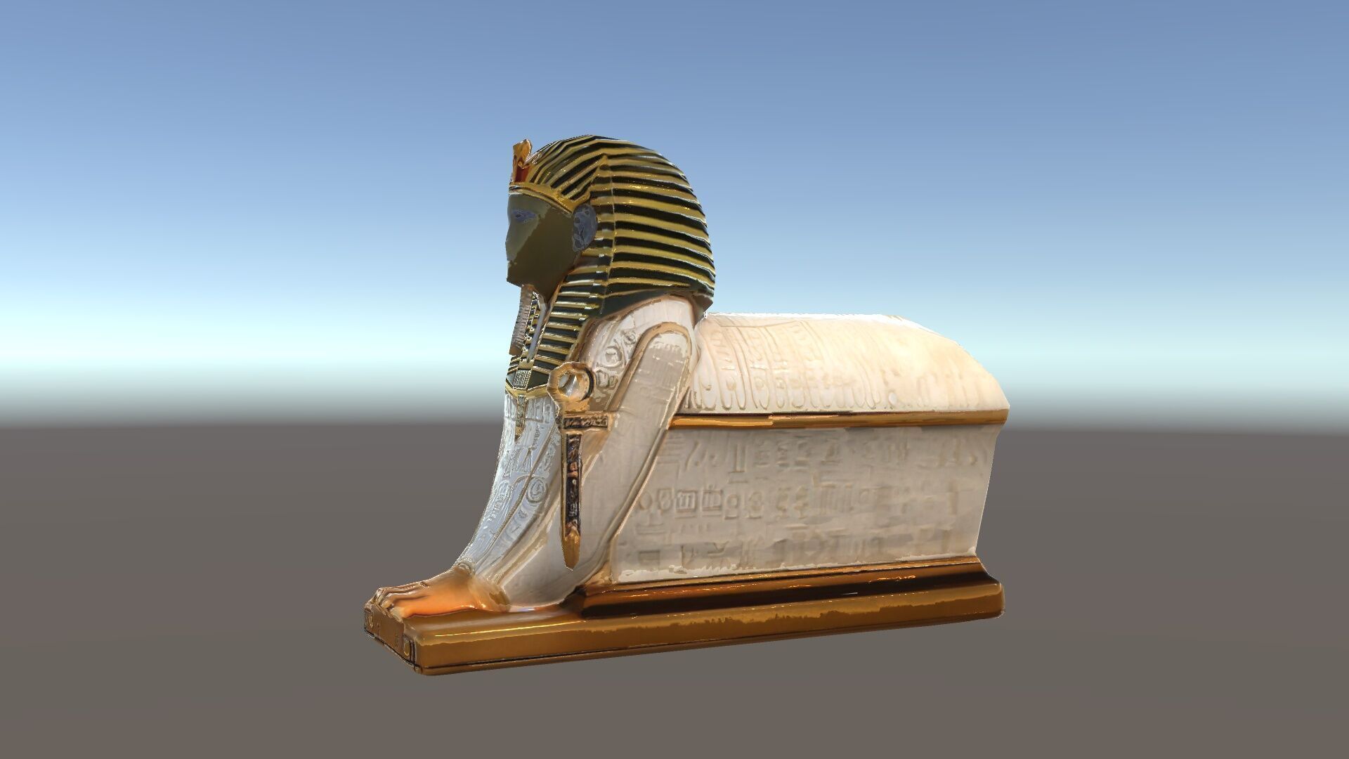 Egyptian Sphinx Sarcophagus Model Pack Low-poly 3D model_23