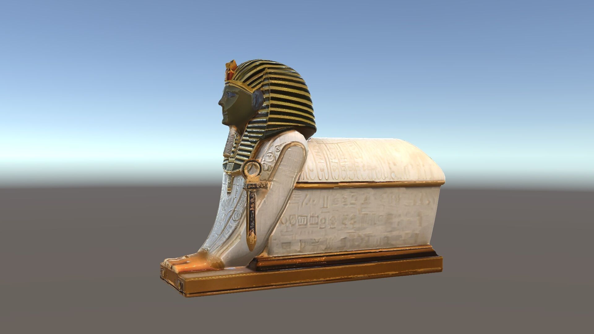 Egyptian Sphinx Sarcophagus Model Pack Low-poly 3D model_22