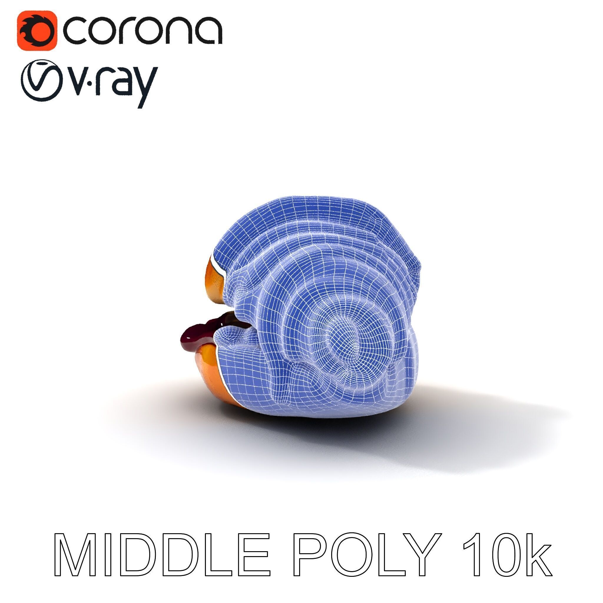 Delicious Croissant with Icing and Jam Model Pack Low-poly 3D model_30