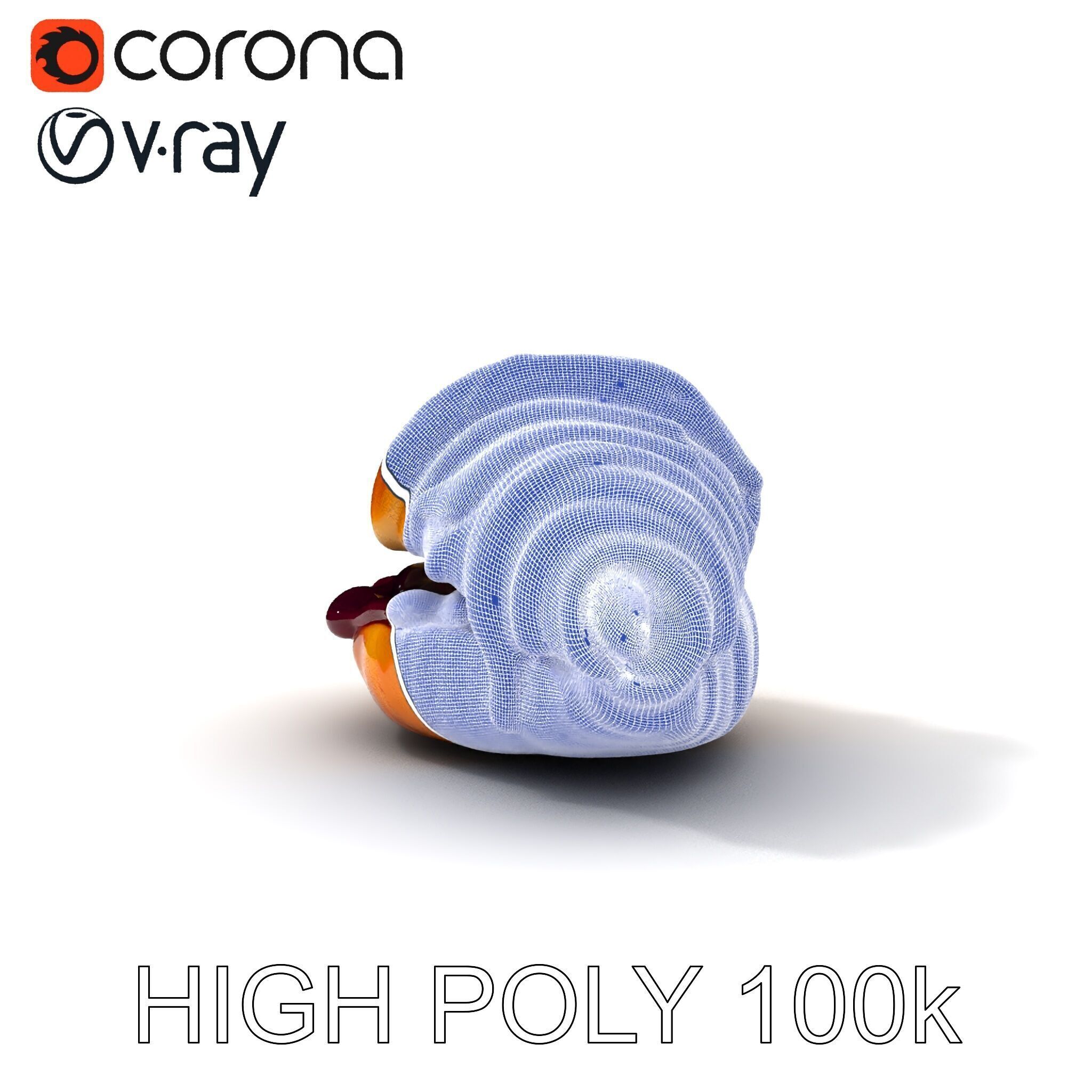 Delicious Croissant with Icing and Jam Model Pack Low-poly 3D model_29