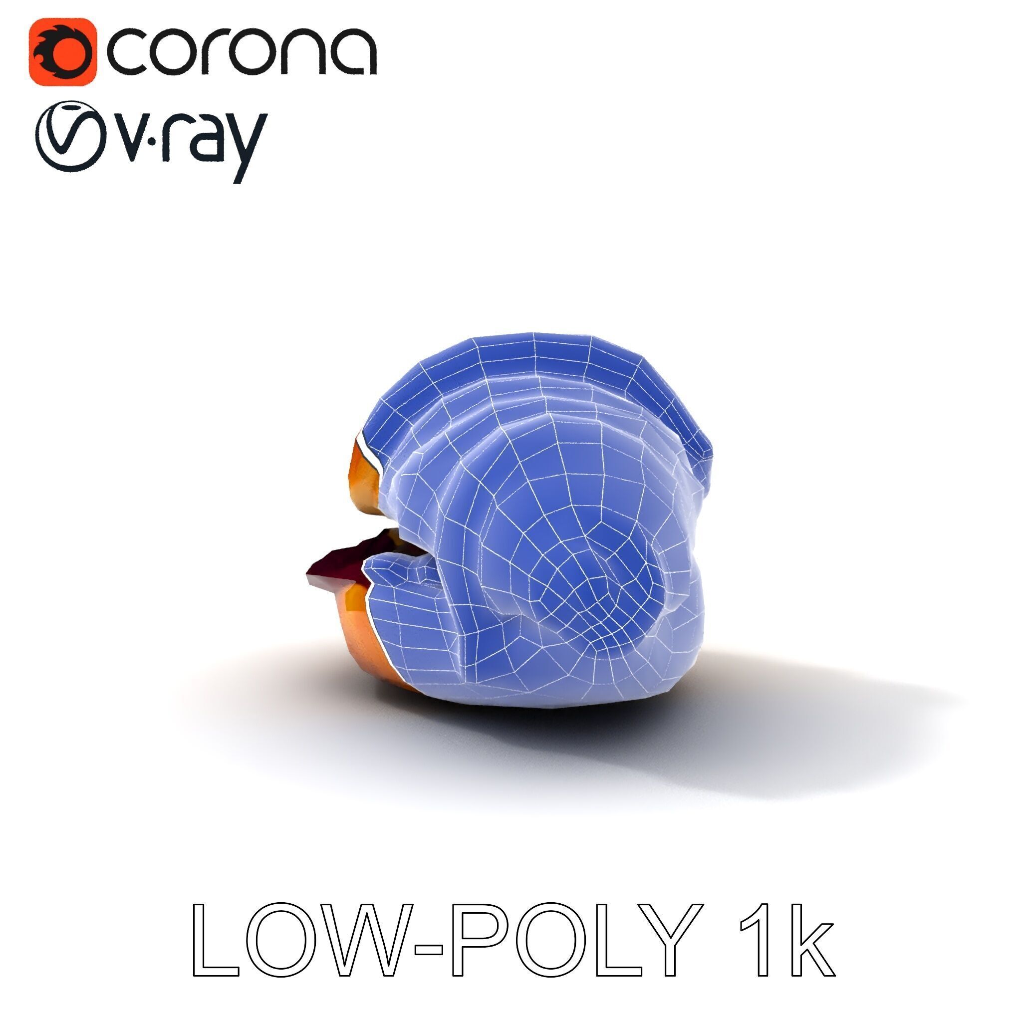 Delicious Croissant with Icing and Jam Model Pack Low-poly 3D model_20