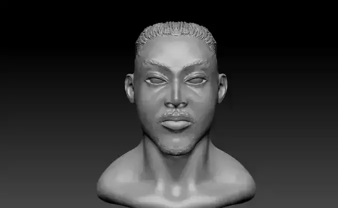Realistic Male Head 3D Model 