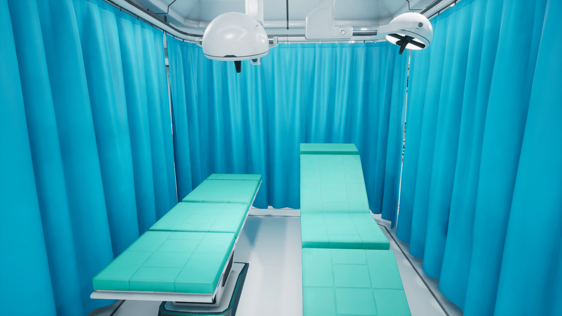 SciFi Hospital Room Props Low-poly 3D model_4
