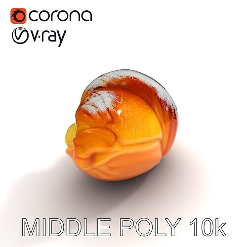 CreamFilled Croissant D Model Pack Low-poly 3D model 6