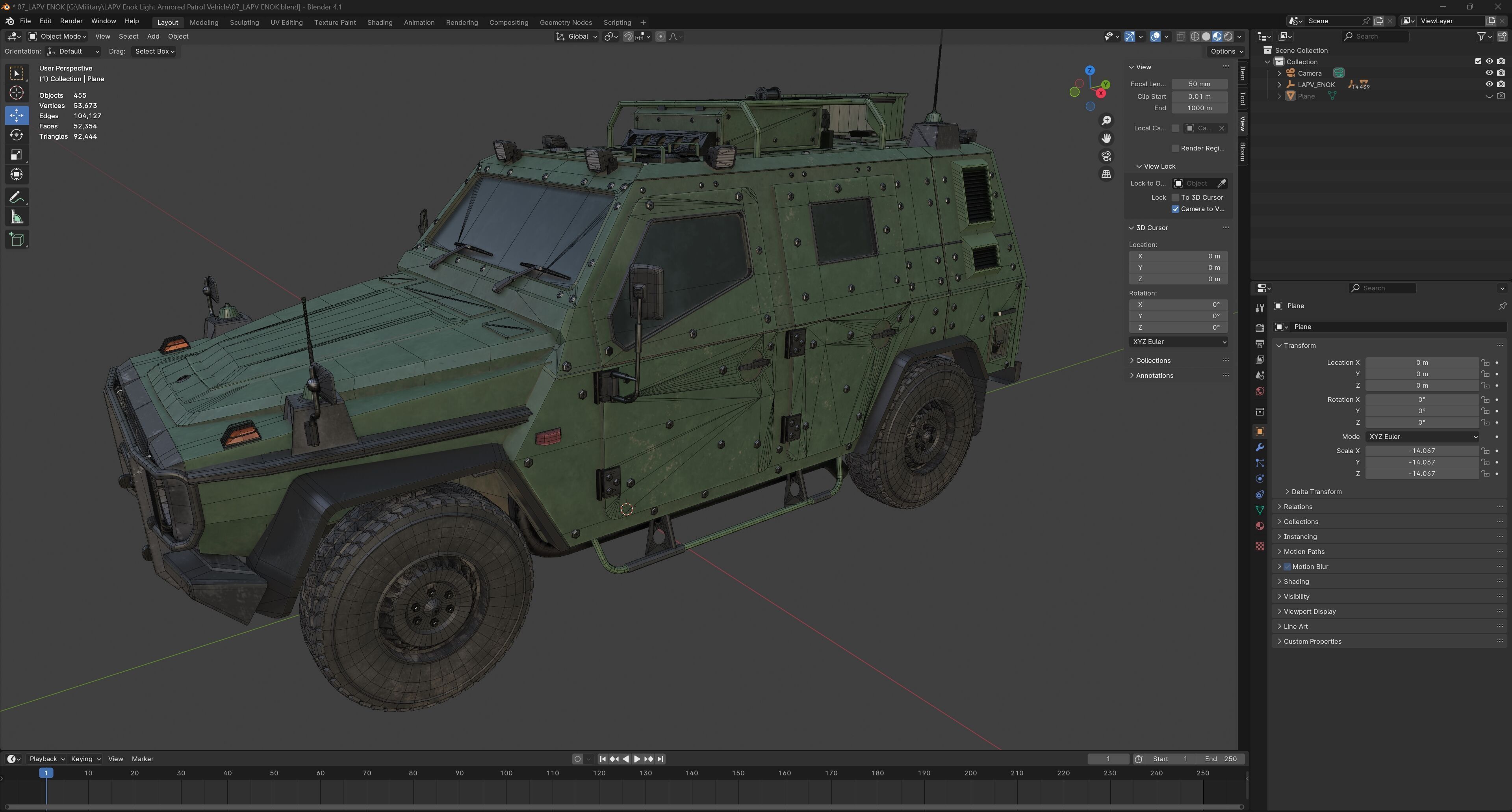 LAPV Enok Light Armored Patrol Vehicle Low-poly 3D model_10