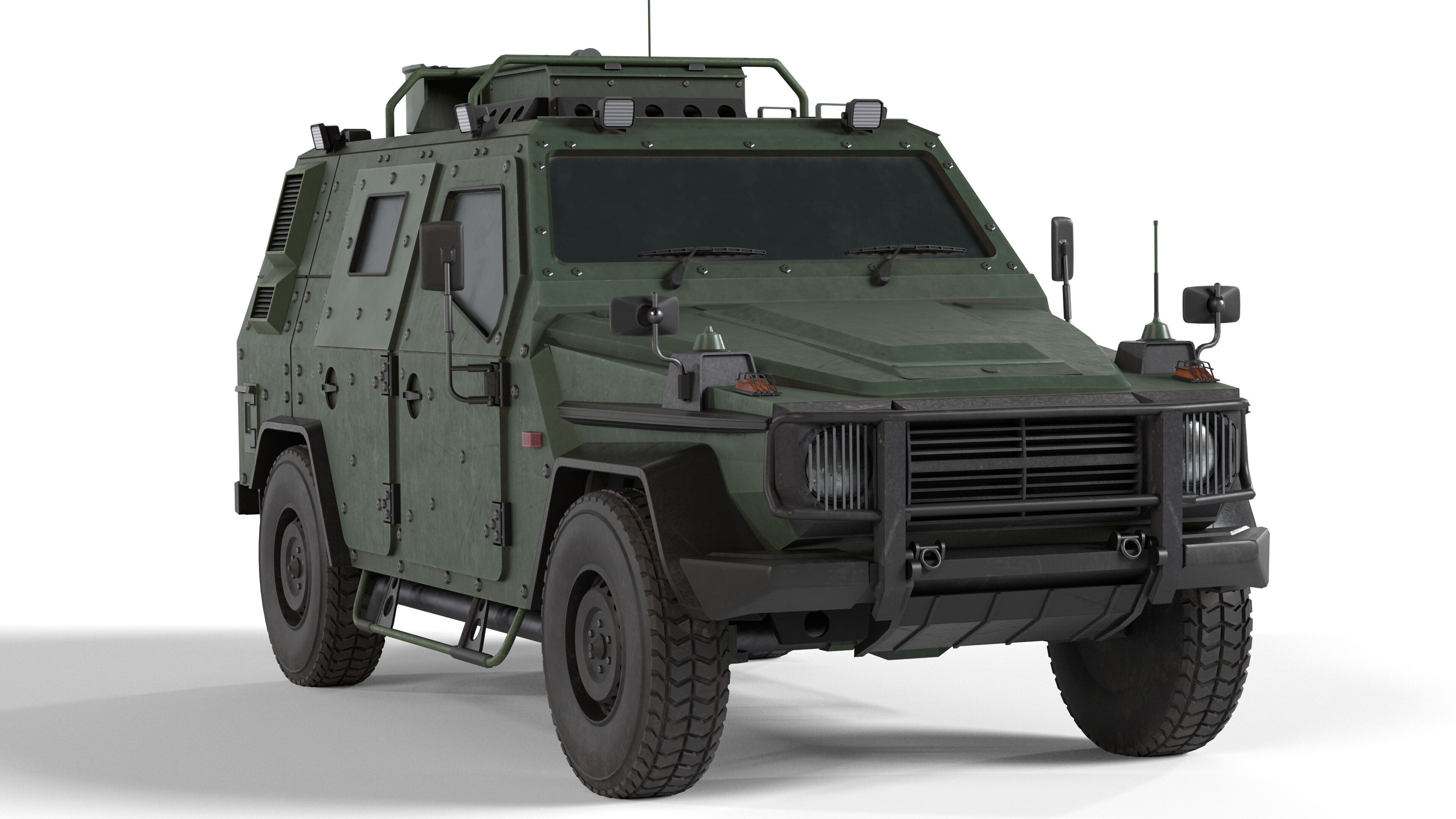 LAPV Enok Light Armored Patrol Vehicle Low-poly 3D model_2