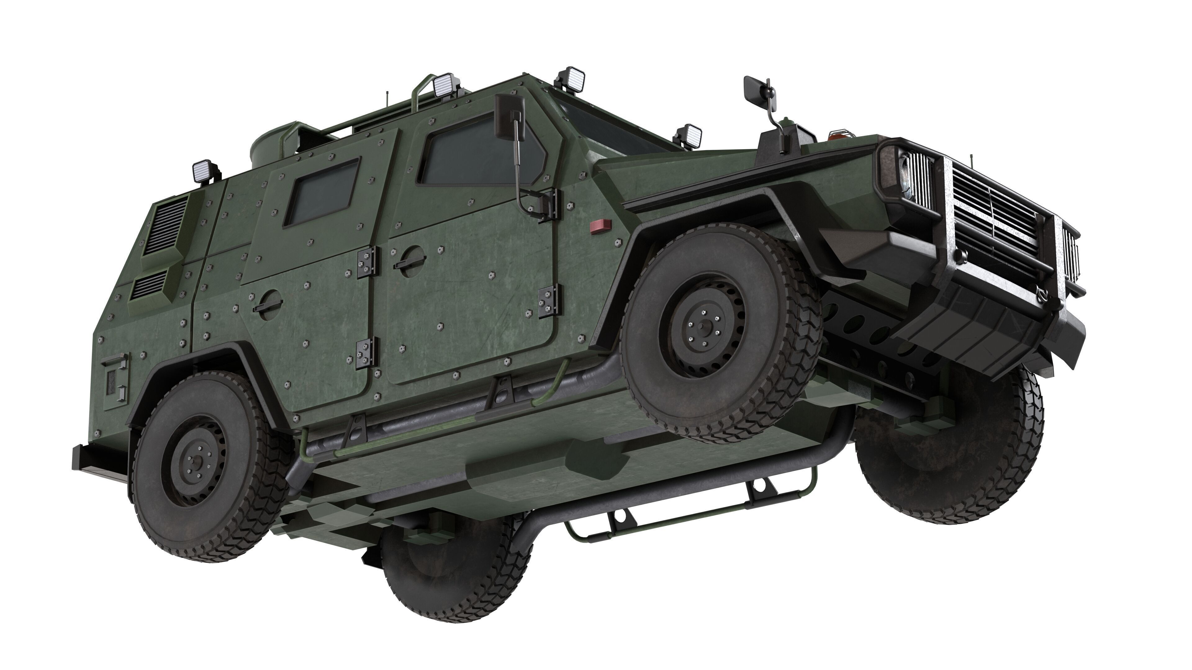 LAPV Enok Light Armored Patrol Vehicle Low-poly 3D model_8