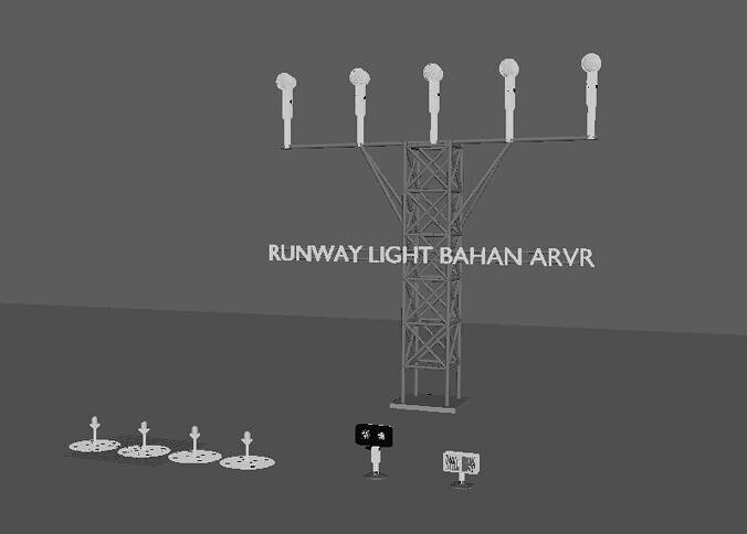 Runway Lights Free 3D model