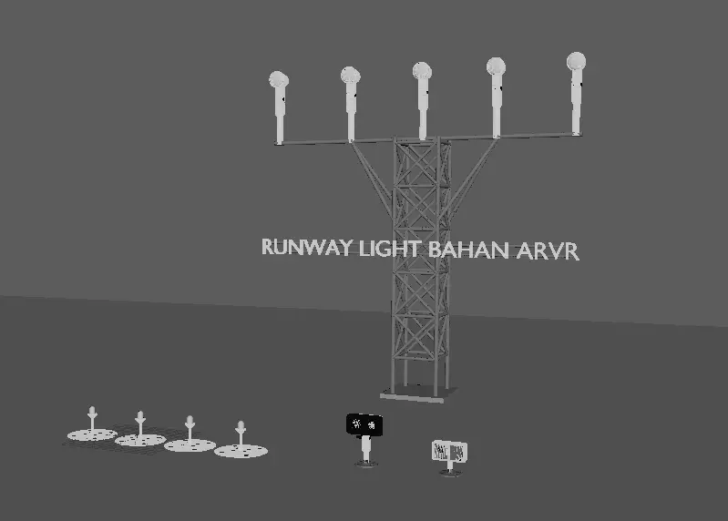 Runway Lights Free 3D model_0