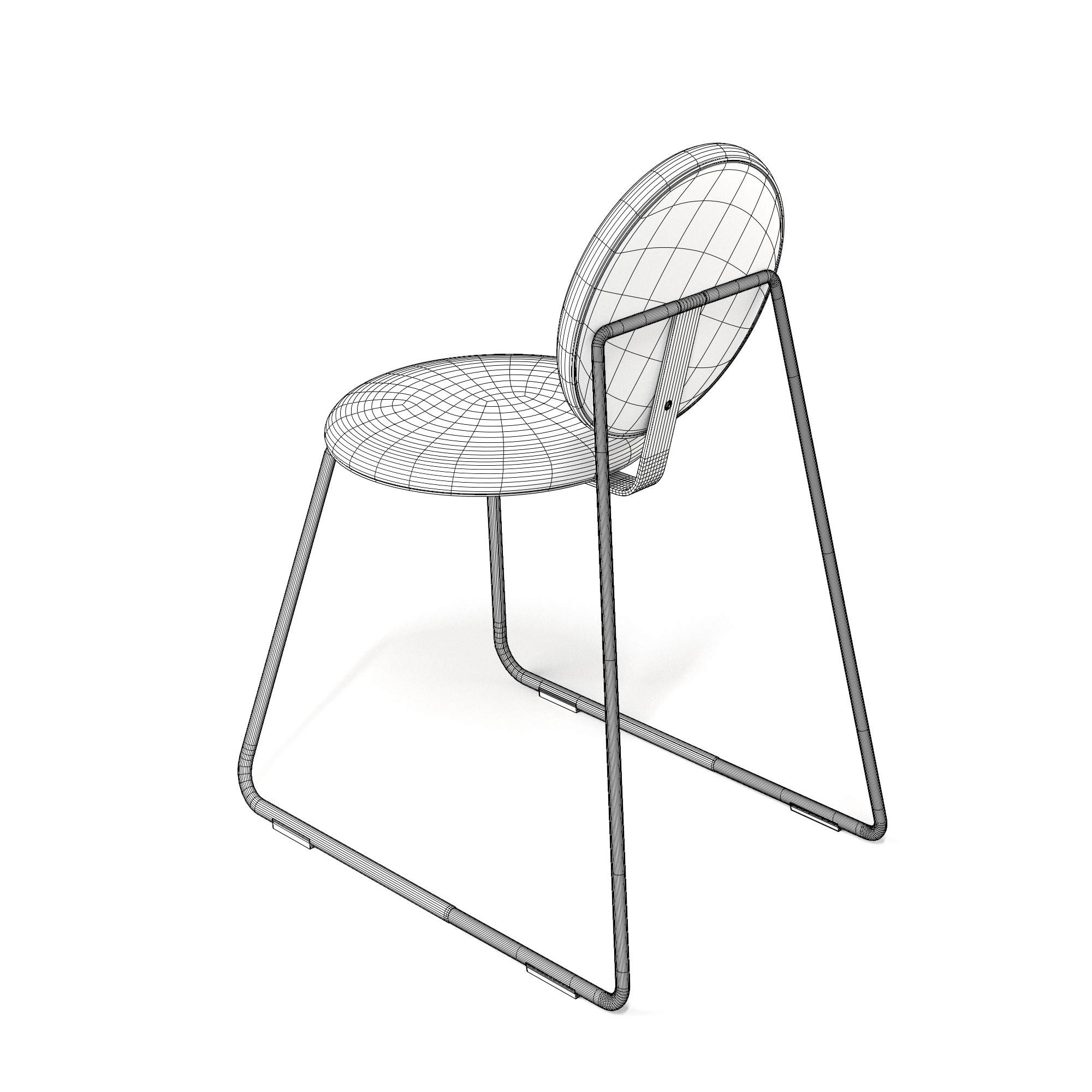 MANHULT Chair Ikea 3D Model  Low-poly 3D model_3