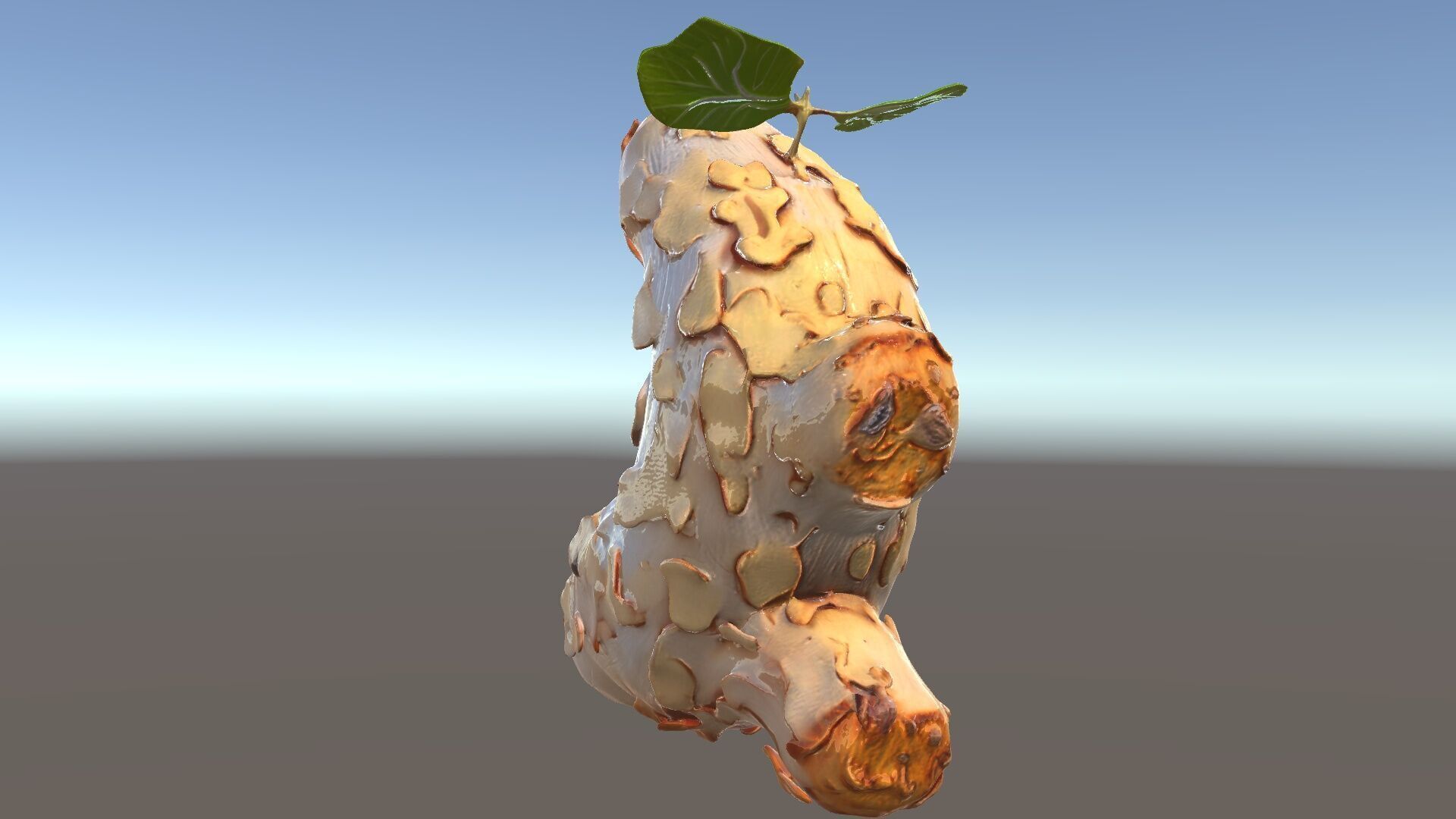 Dry Tree Branch with Leaves Model Pack Low-poly 3D model_5
